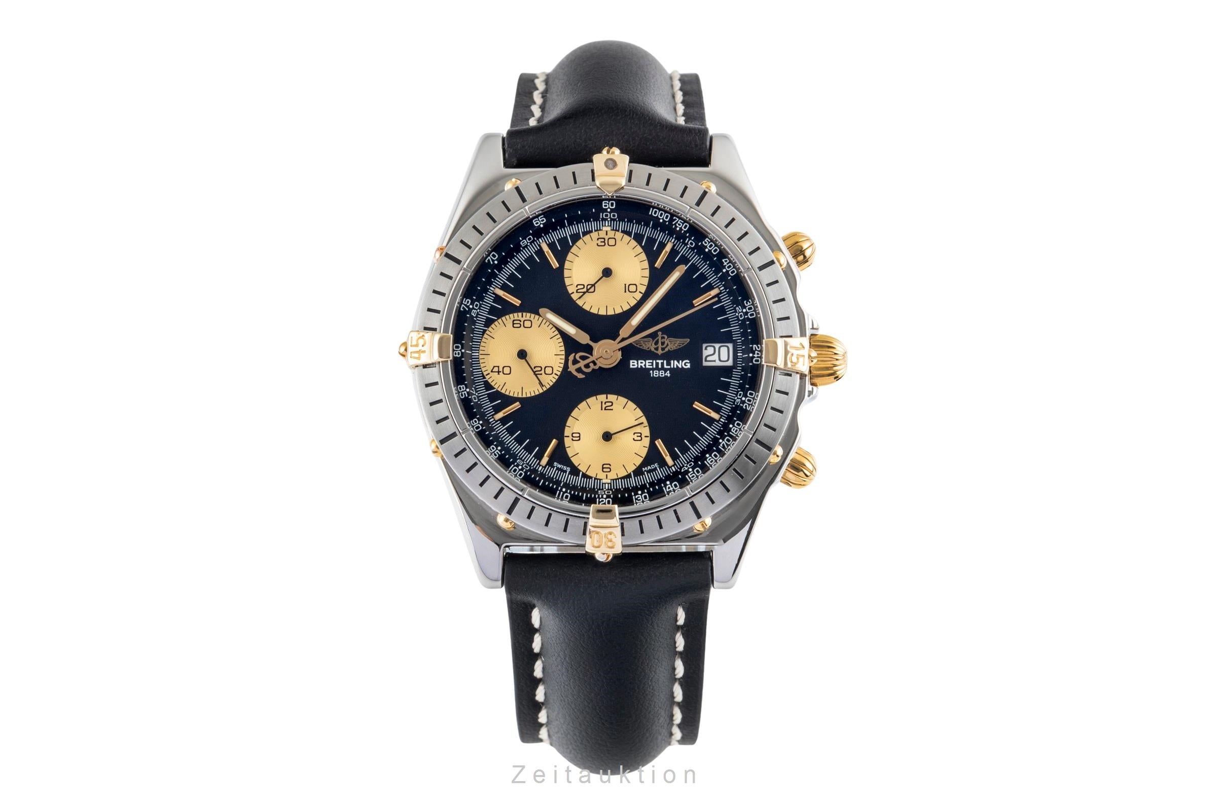 Breitling Chronomat chronograph gilt / steel automatic Kal. B13