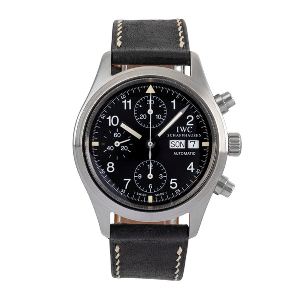 IWC Fliegerchronograph cronografo acciaio automatismo orologio da uomo IW370601 LP: 7700EUR  [2502709]