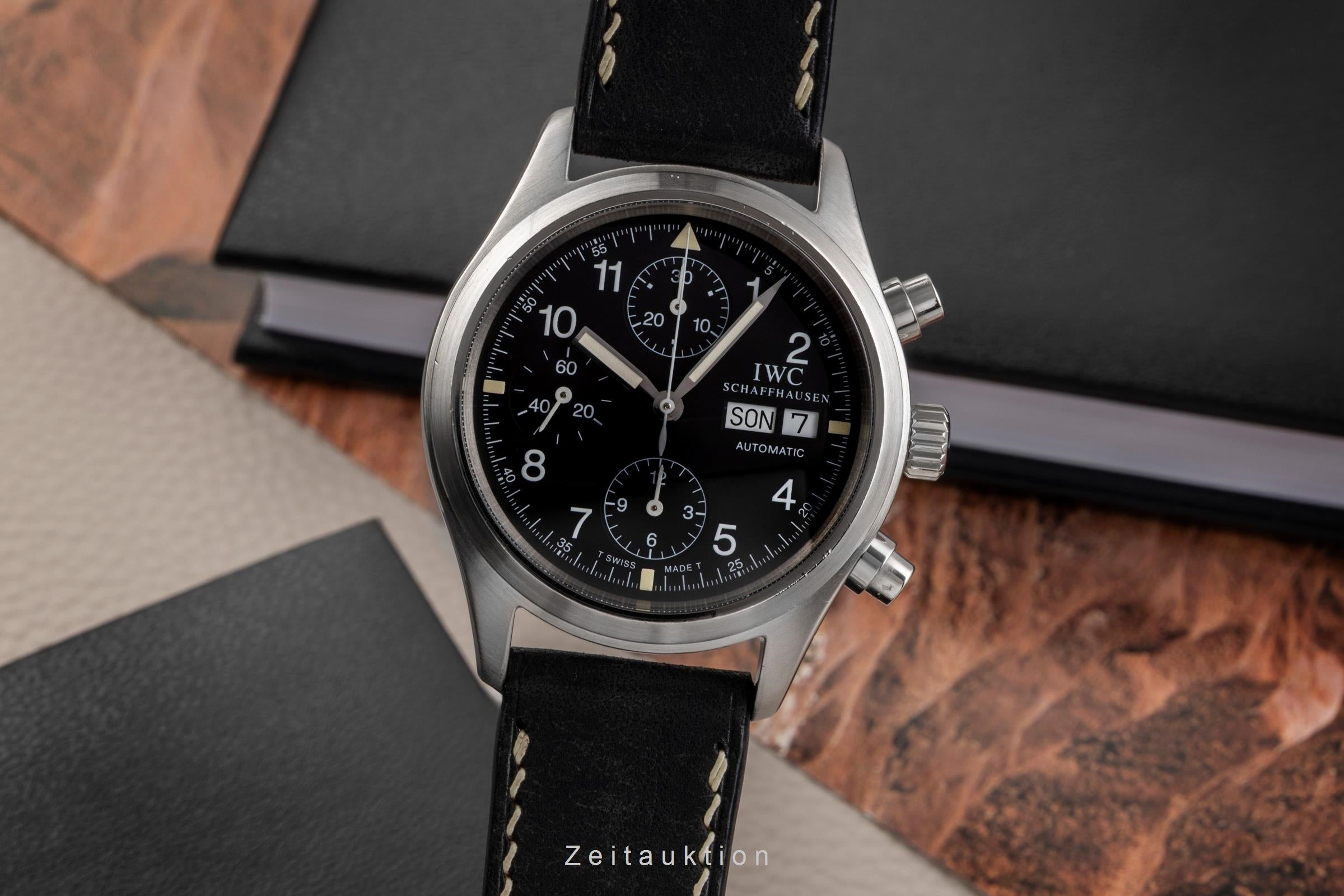 IWC Fliegerchronograph cronografo acciaio automatismo orologio da uomo IW370601 LP: 7700EUR  [2502709]