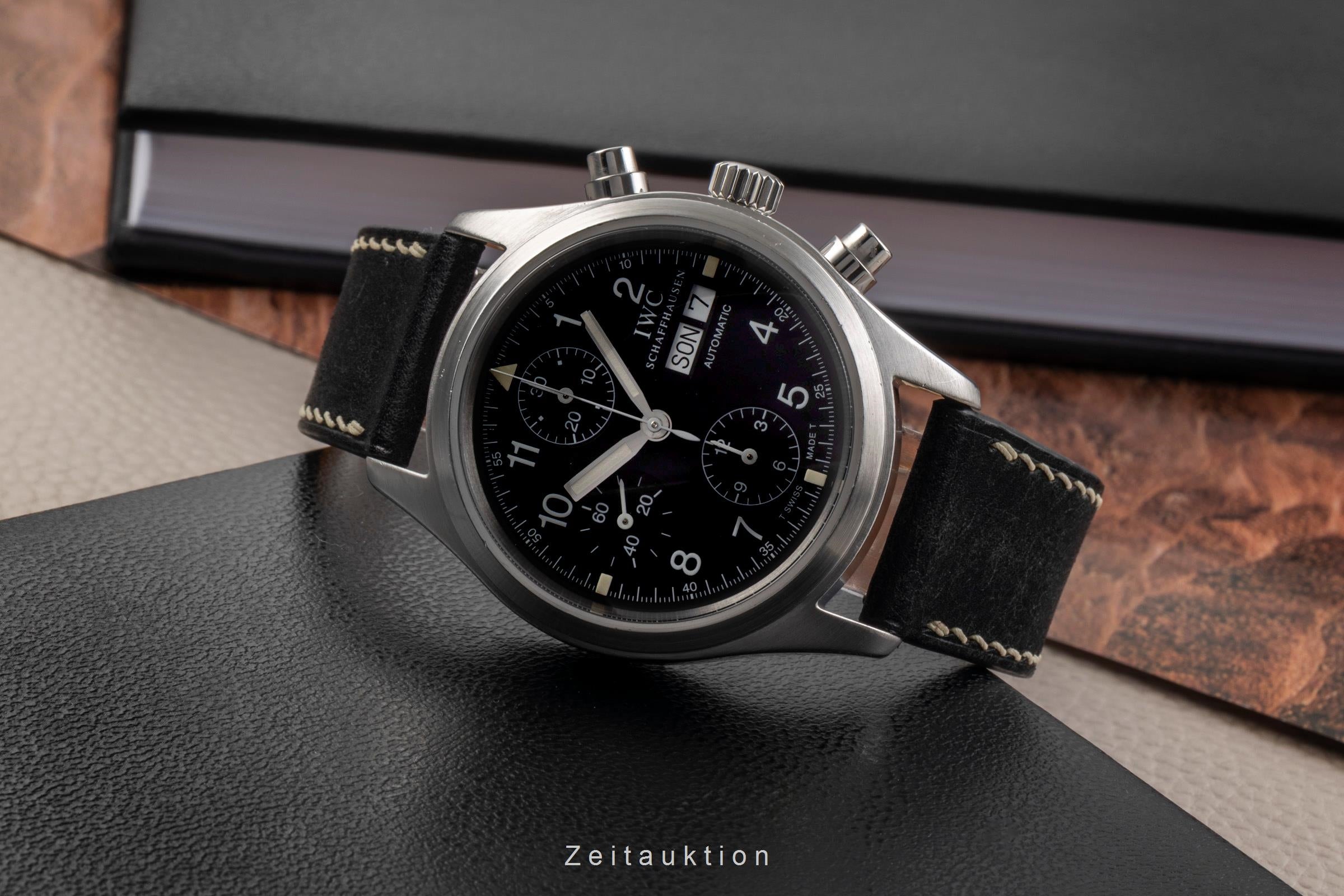 IWC Fliegerchronograph cronografo acciaio automatismo orologio da uomo IW370601 LP: 7700EUR  [2502709]