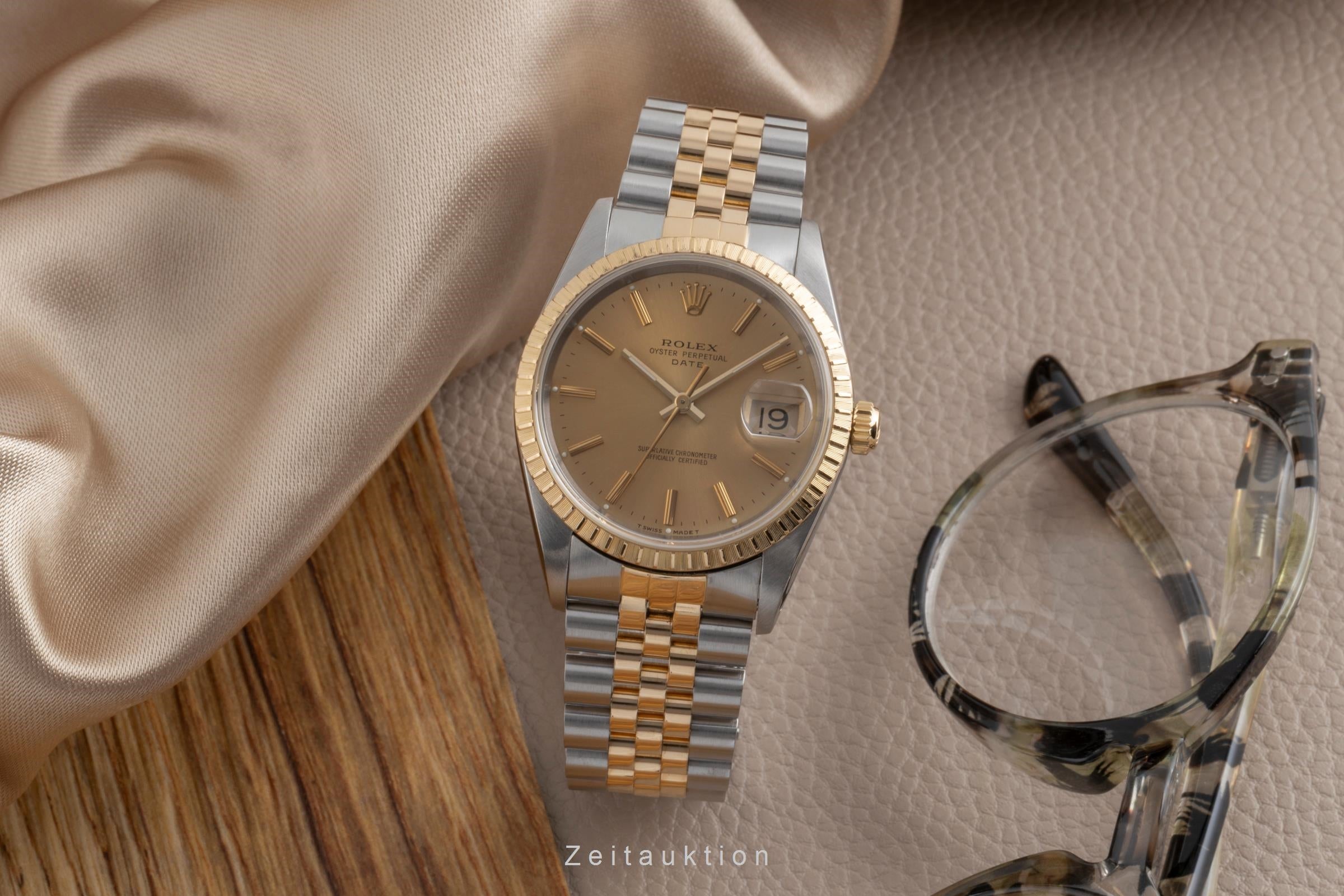 Rolex Date steel / gold automatic Kal. 3135 Ref. 15223 | 2502712