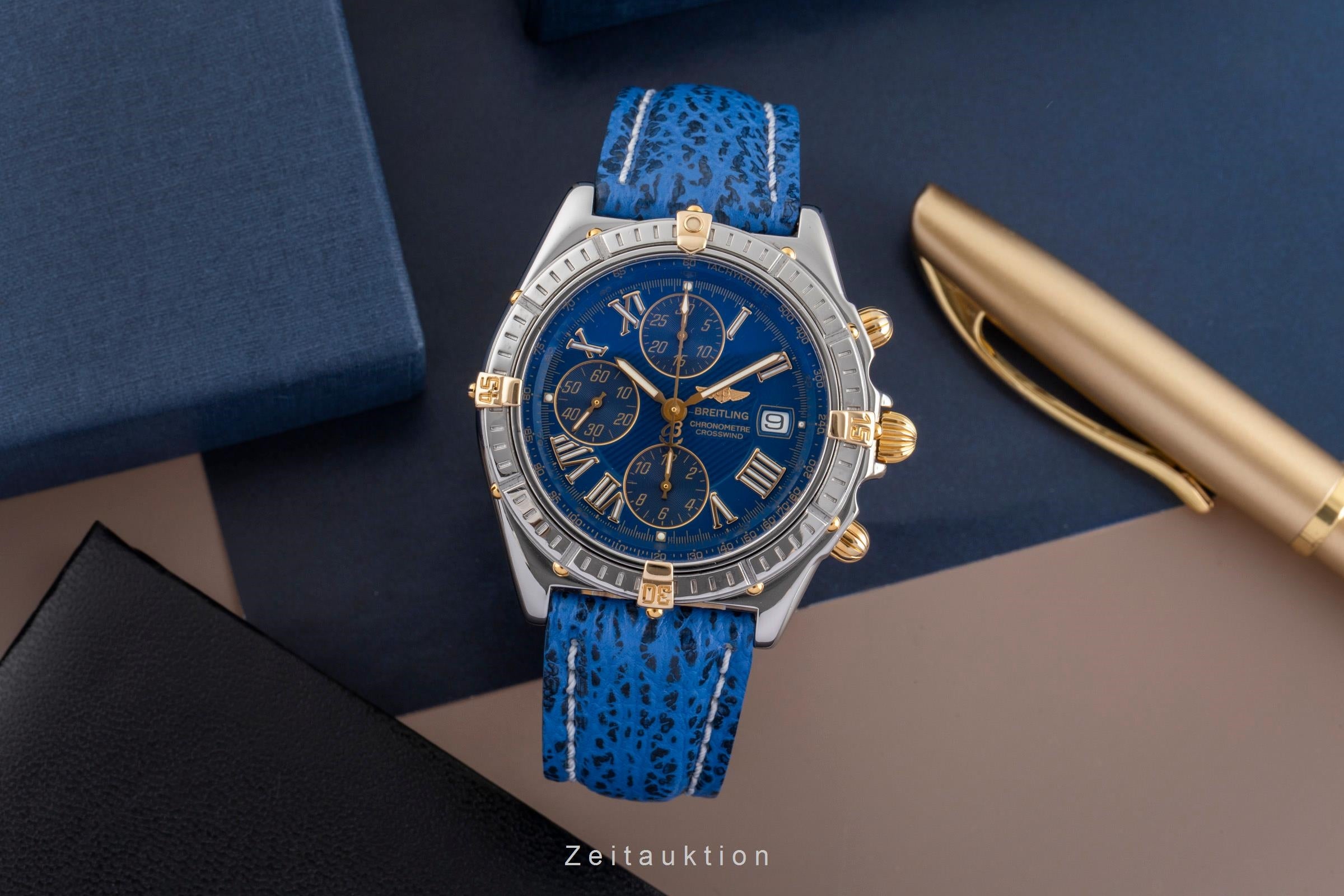 Breitling Crosswind chronograph steel / gold automatic Kal. B13