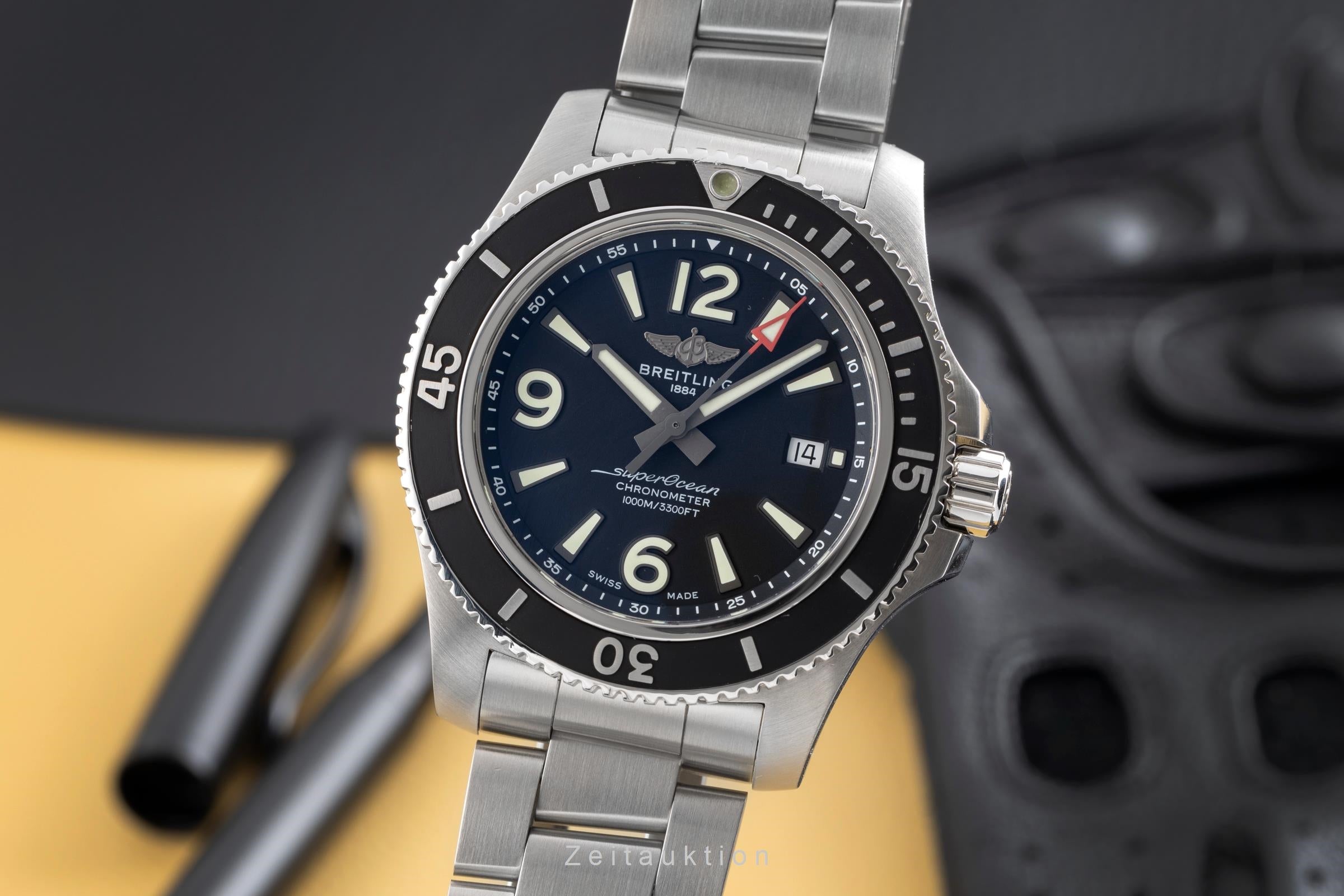 Breitling Superocean acero automático reloj para caballeros A17367D71B1S1  [2502716]