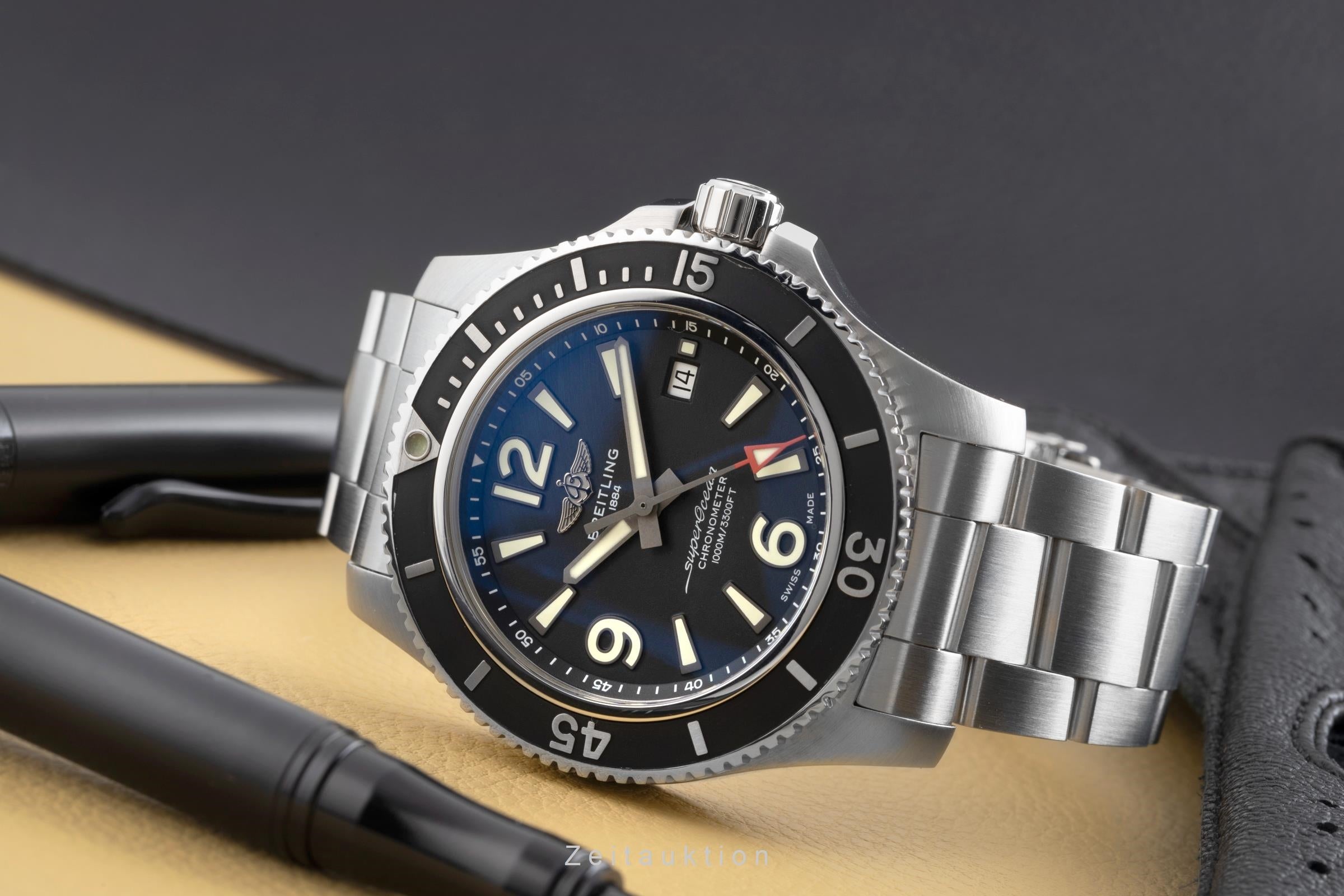 Breitling Superocean acero automático reloj para caballeros A17367D71B1S1  [2502716]