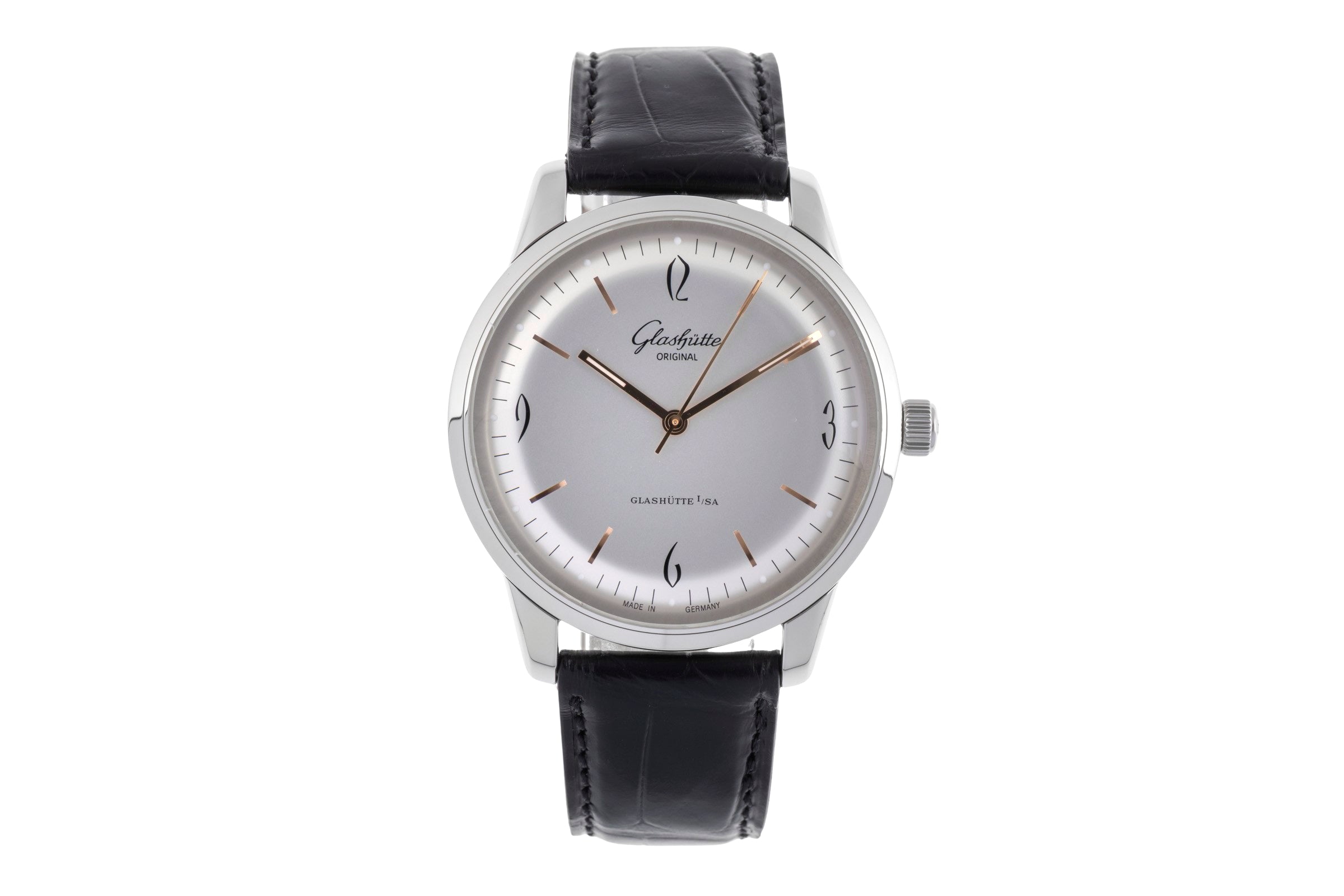 Glashütte Sixties steel automatic men's watch 39-52-01-02-04 LP: 7100EUR  [2502718]