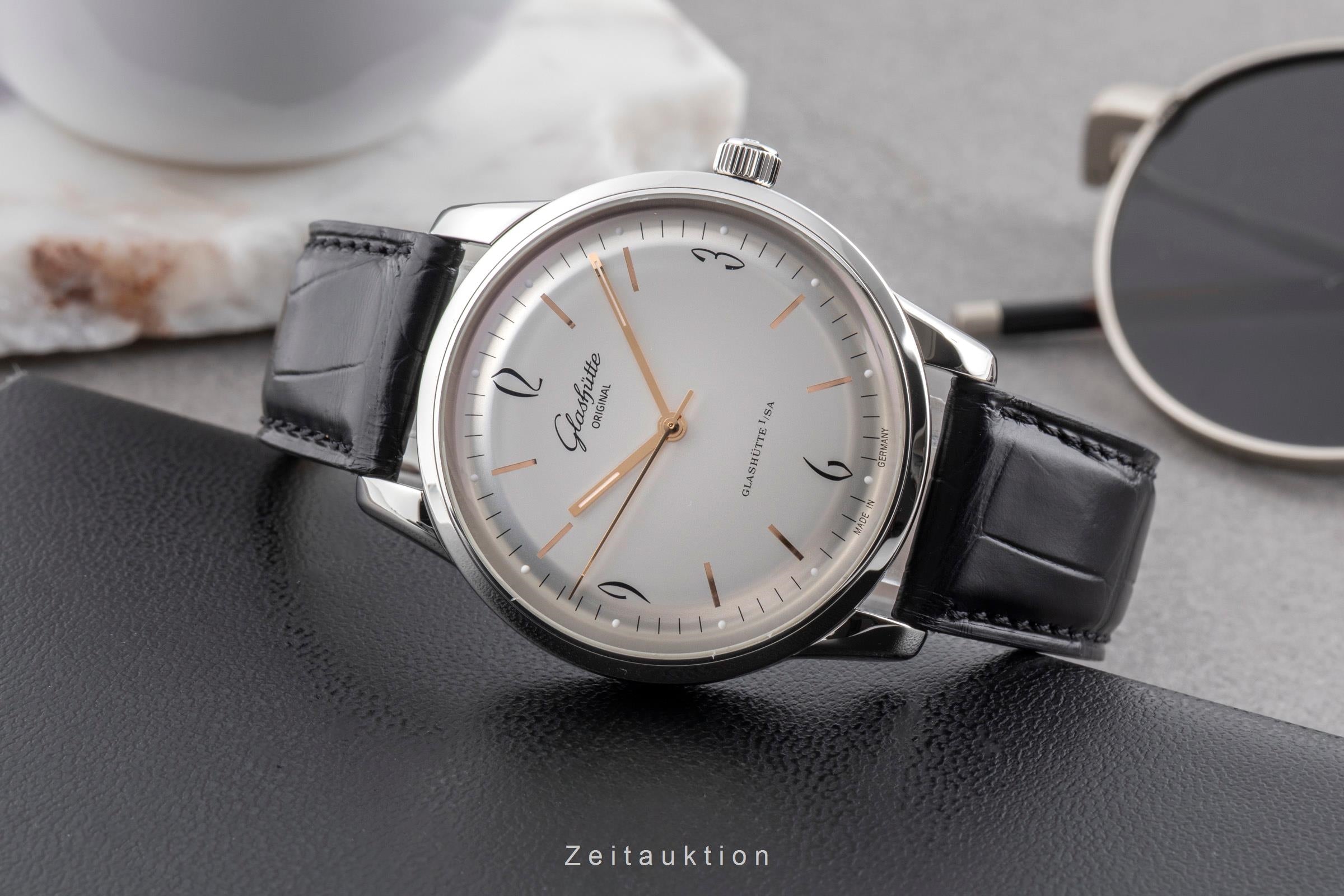 Glashütte Sixties steel automatic men's watch 39-52-01-02-04 LP: 7100EUR  [2502718]