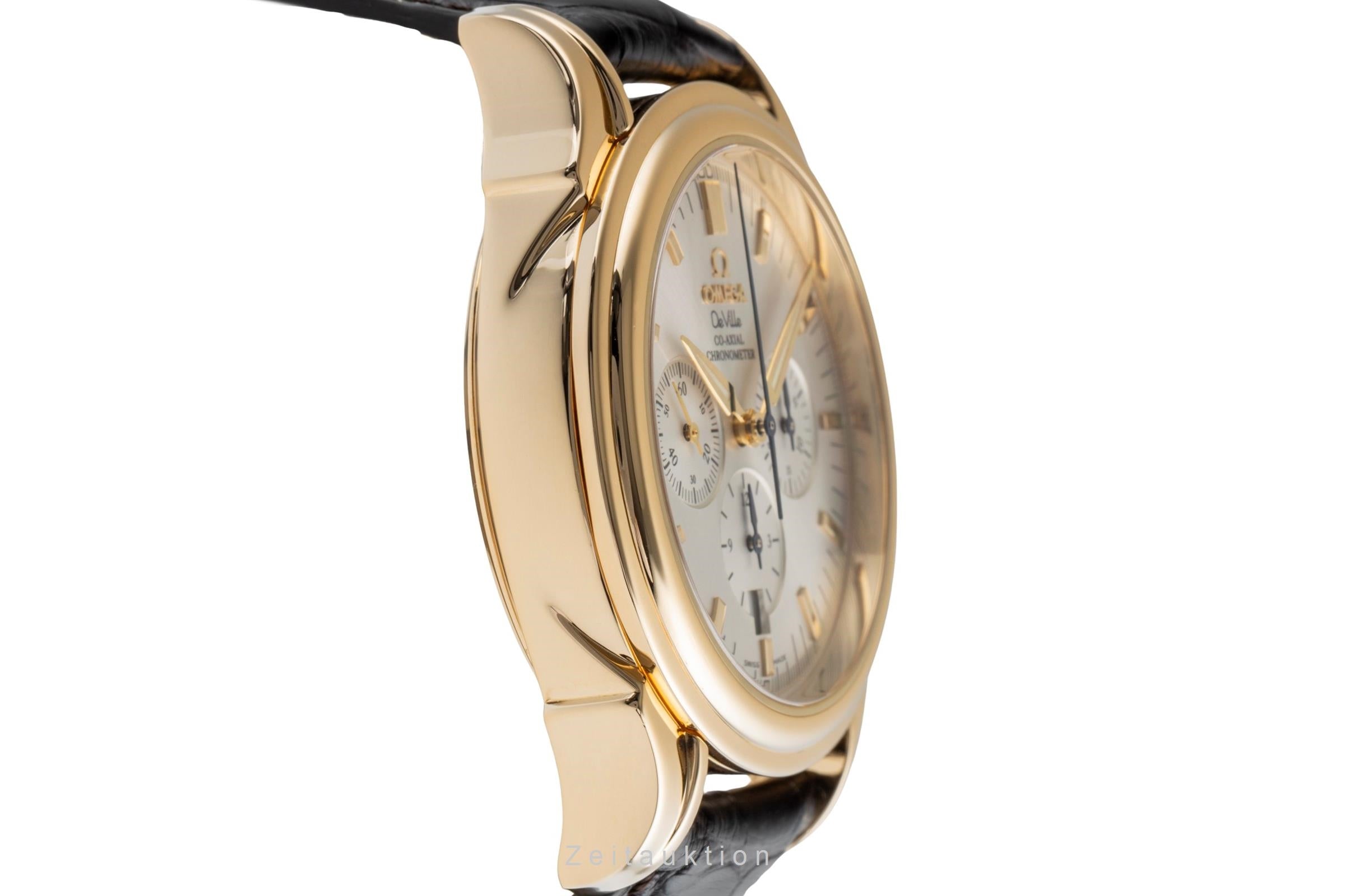 Omega De Ville chronograph 18 ct gold automatic Kal. 3313A Ref