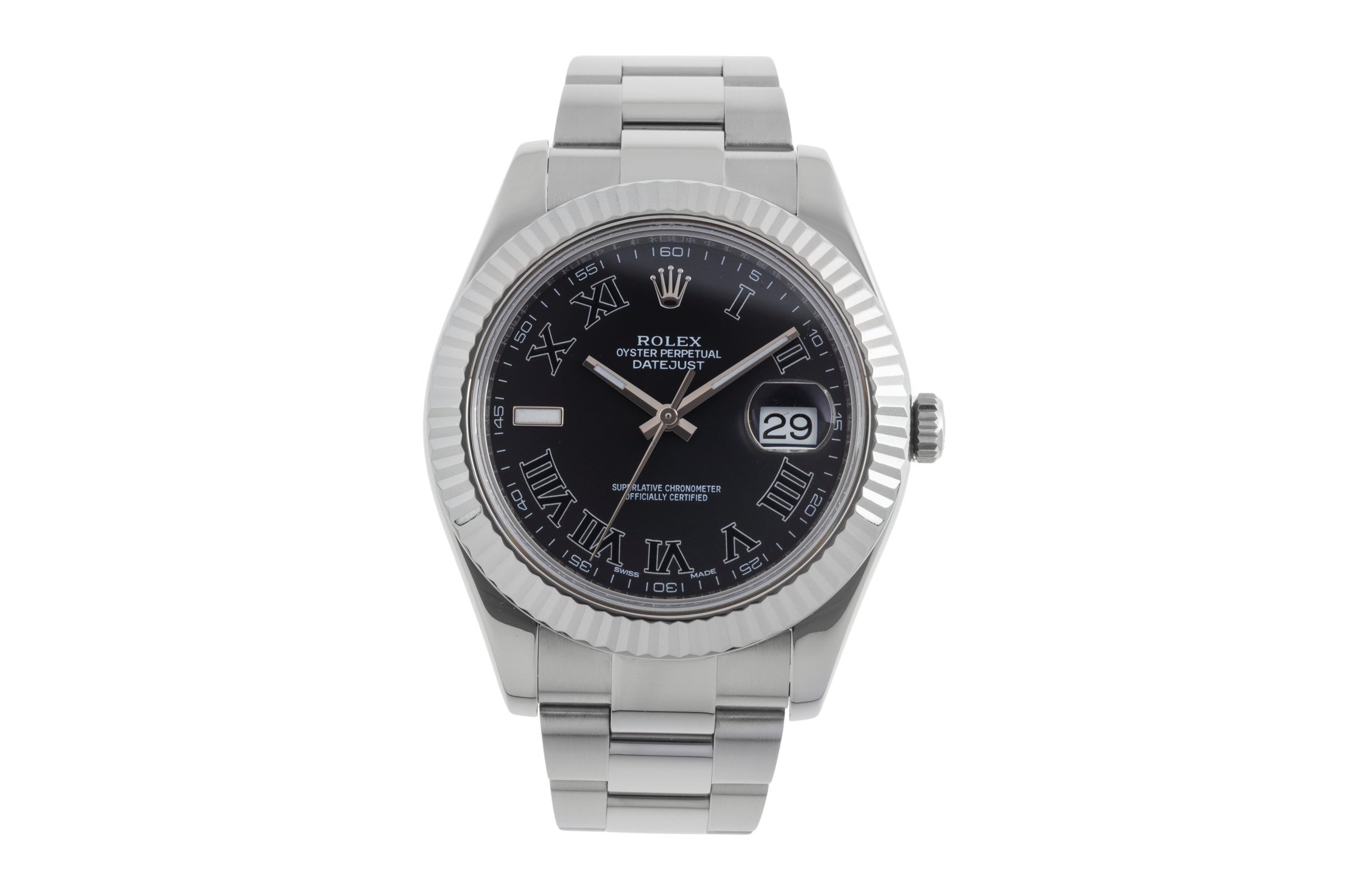 Rolex Datejust acero / oro blanco automático reloj para caballeros 116334  [2502722]