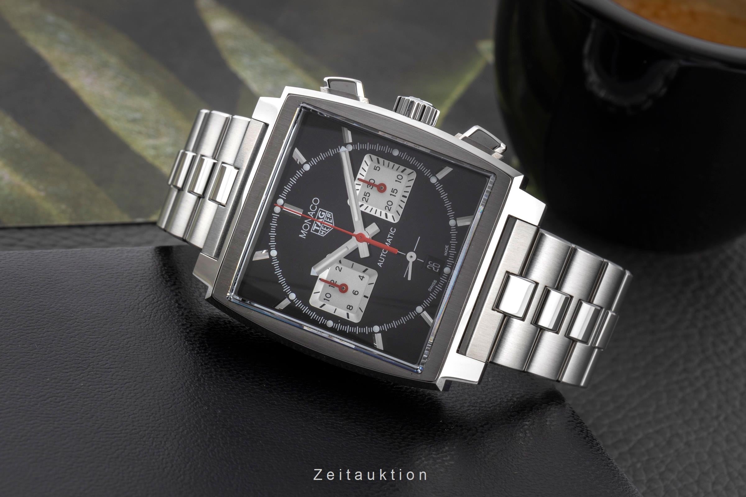 Tag Heuer Monaco chronographe acier automatique montre pour hommes CBL2113.BA0644  [2502723]