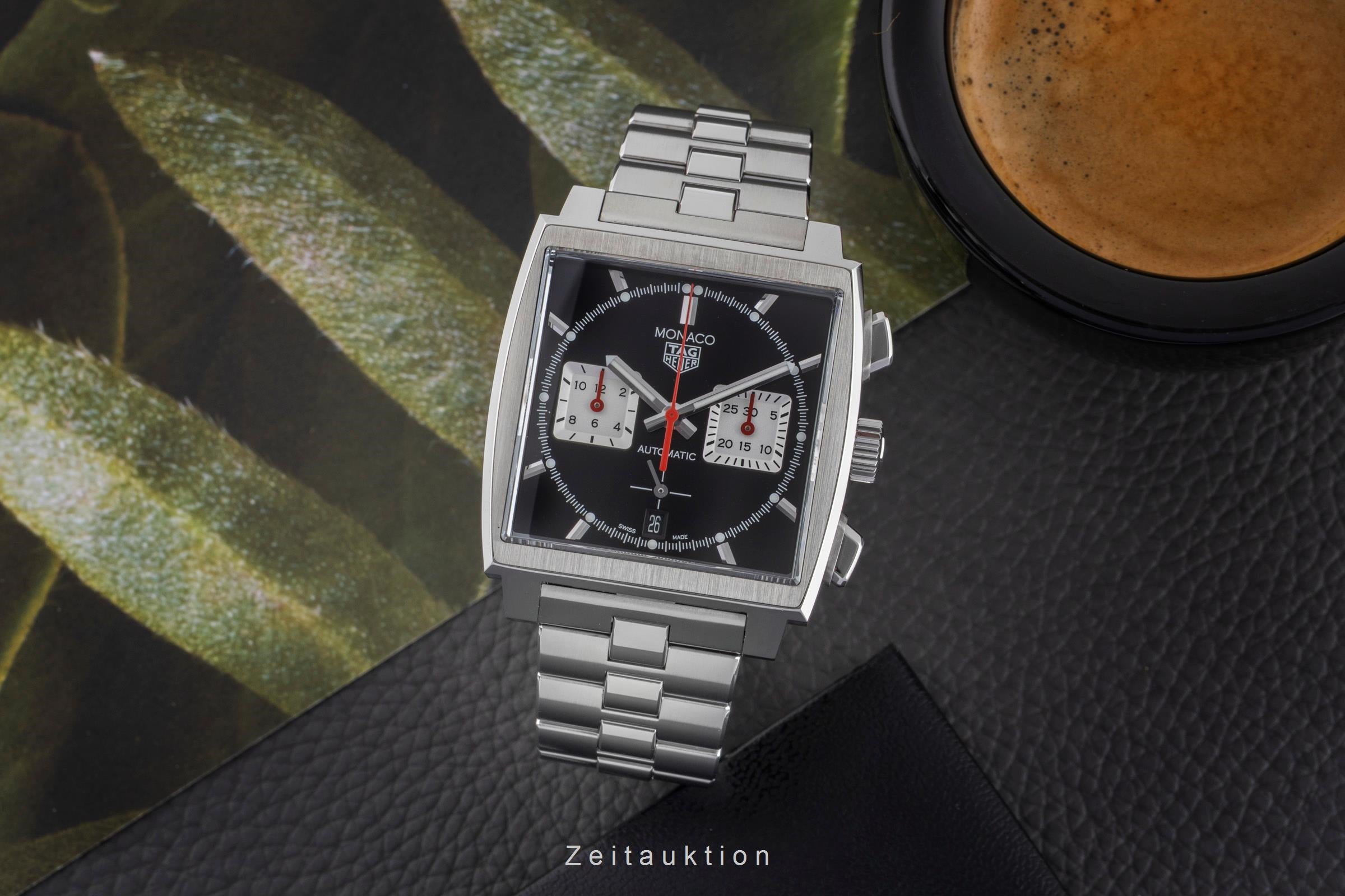 Tag Heuer Monaco chronographe acier automatique montre pour hommes CBL2113.BA0644  [2502723]