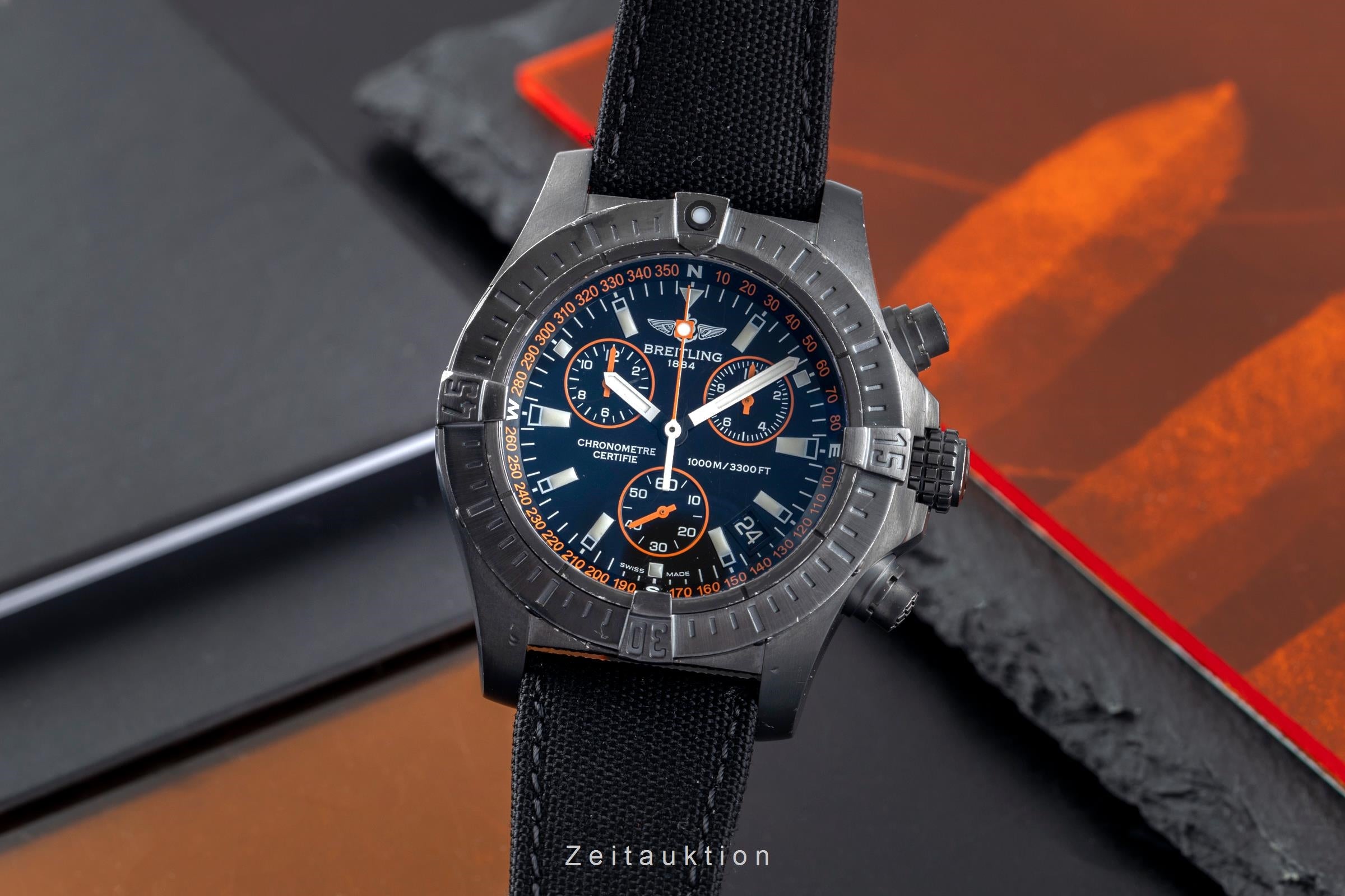 Breitling Avenger Seawolf chronograph steel quartz B73 Ref