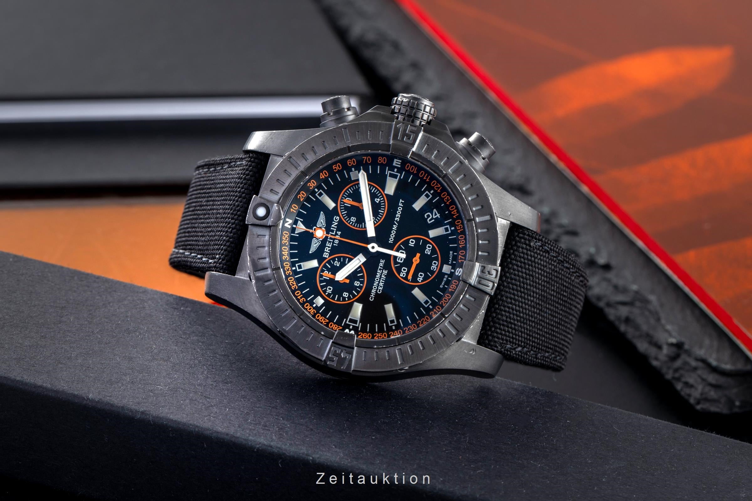 Breitling Avenger Seawolf chronograph steel quartz men's watch M73390 Limited  [2502728]