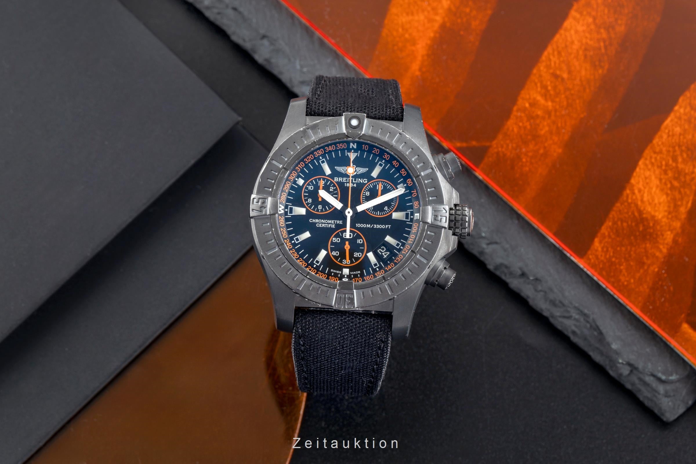 Breitling Avenger Seawolf chronograph steel quartz men's watch M73390 Limited  [2502728]