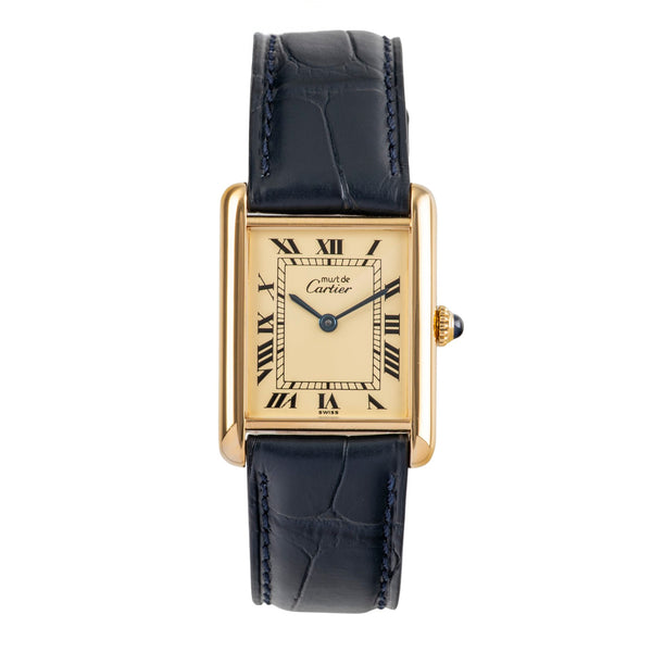 Cartier Tank Vermeil must de Cartier 925 Silber Handaufzug vintage [2502730]
