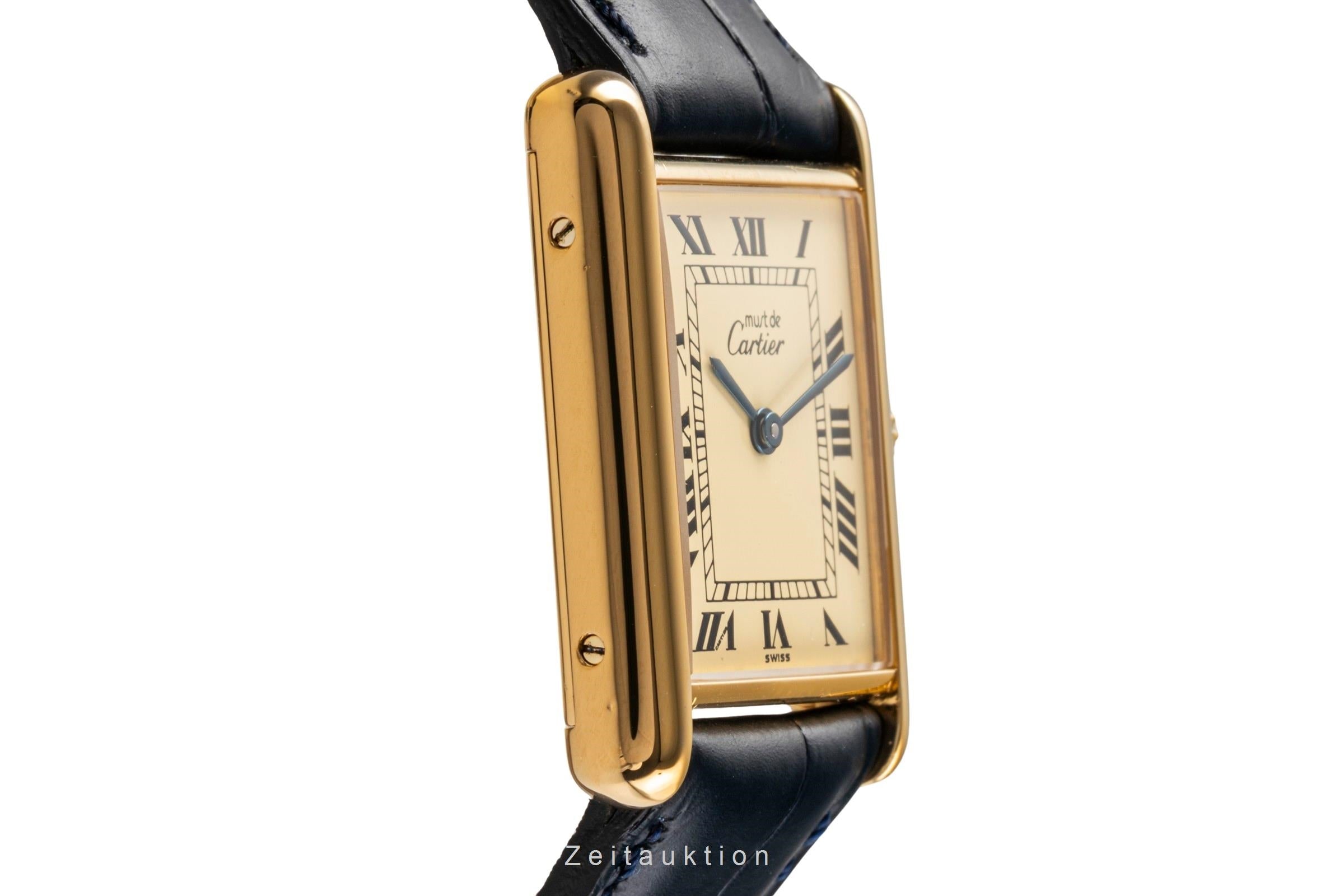 Cartier Tank Vermeil must de Cartier 925 Silber Handaufzug vintage [2502730]