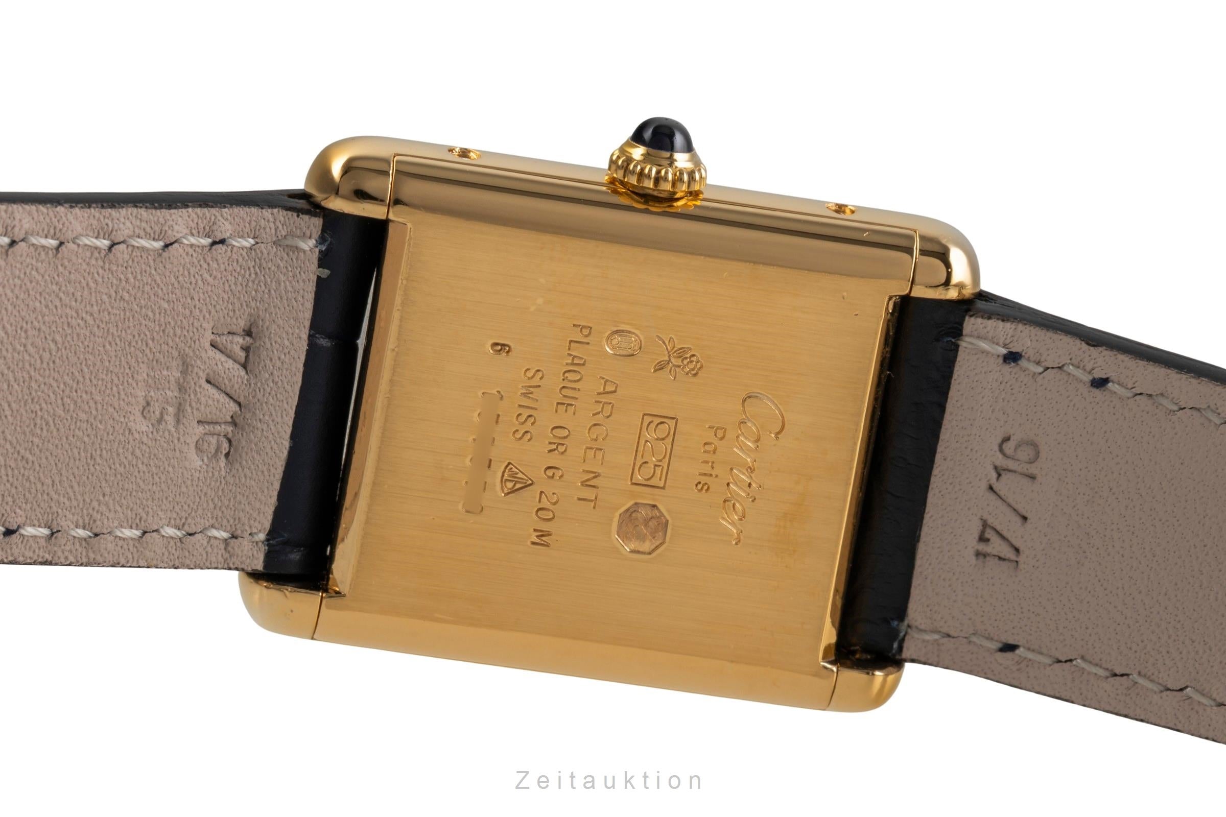 Cartier Tank Vermeil must de Cartier 925 Silber Handaufzug vintage [2502730]