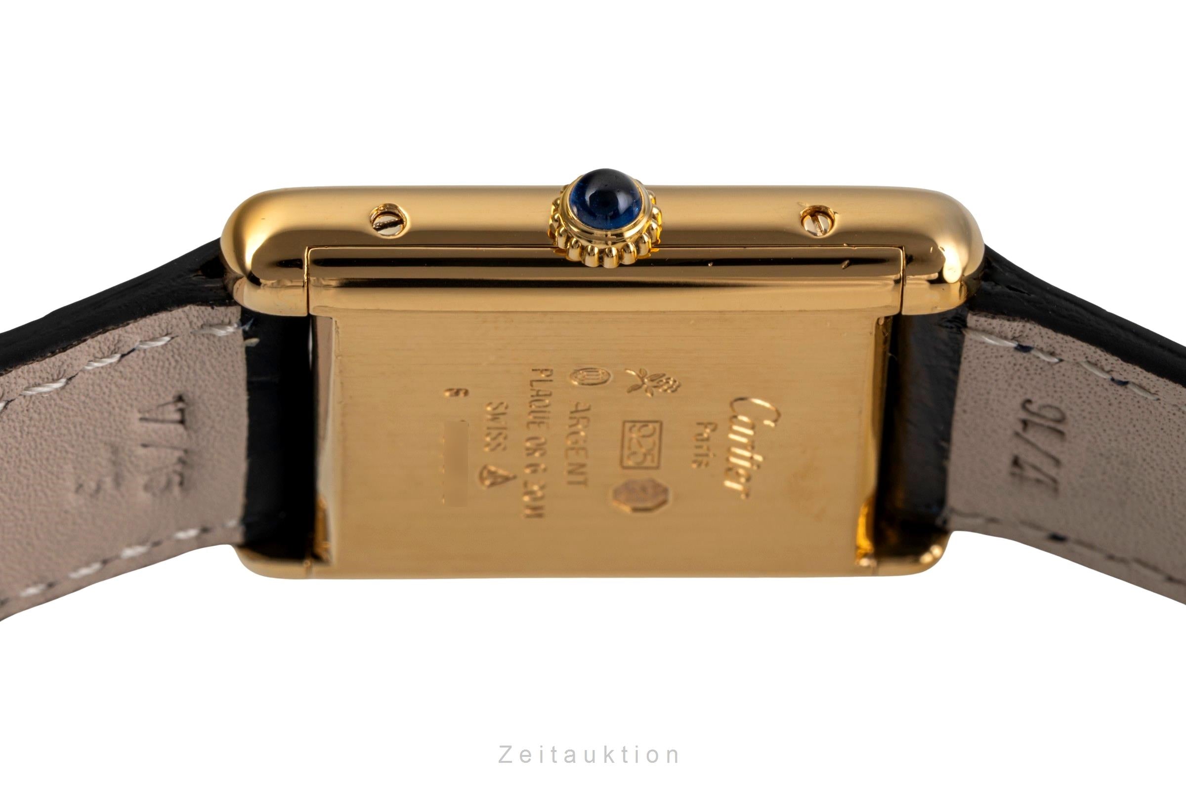 Cartier Tank Vermeil must de Cartier 925 Silber Handaufzug vintage [2502730]