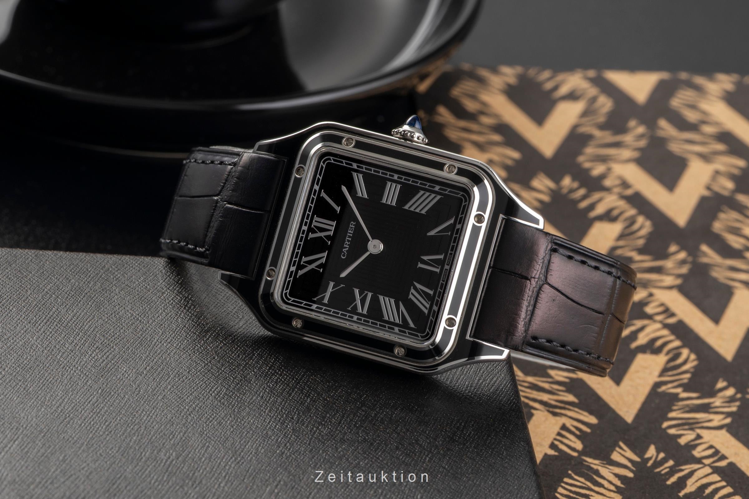 Cartier Santos Dumont steel manual winding Kal. 430 MC Ref