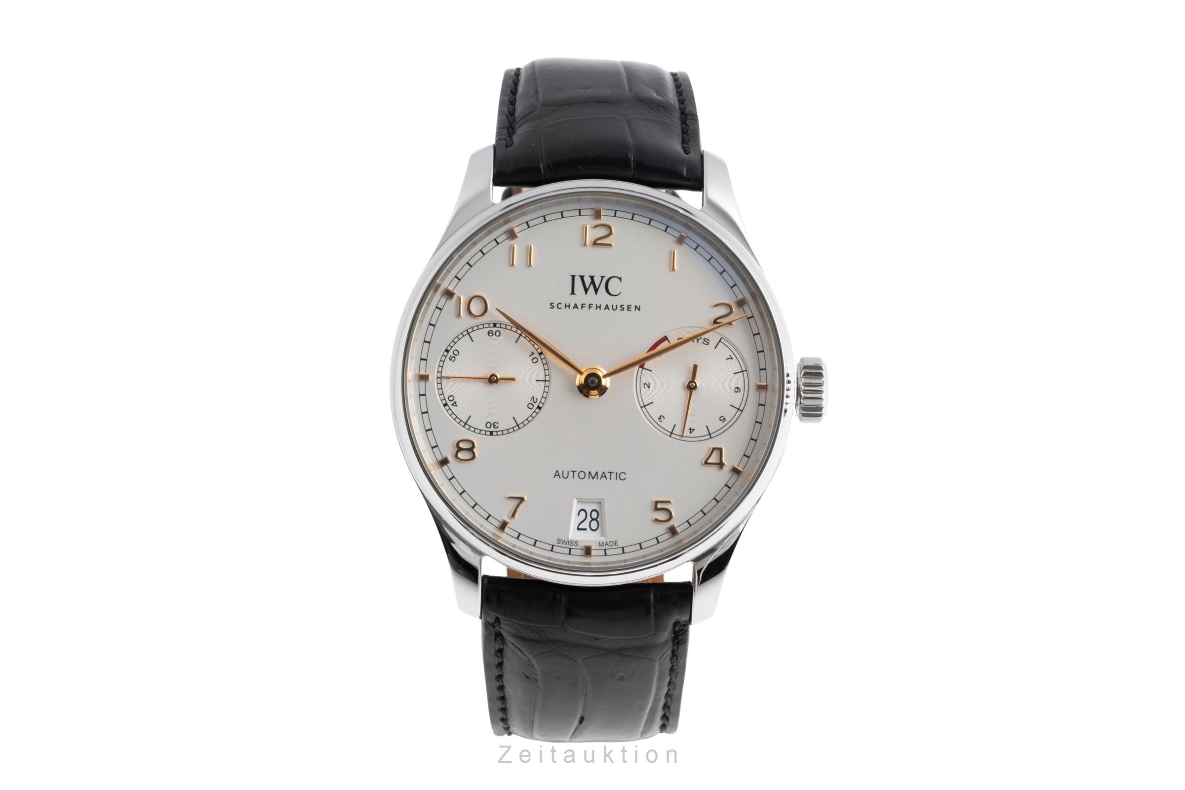 IWC Portugieser acciaio automatismo orologio da uomo IW500704 LP: 14000EUR  [2502735]