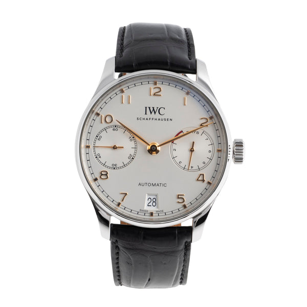 IWC Portugieser acciaio automatismo orologio da uomo IW500704 LP: 14000EUR  [2502735]
