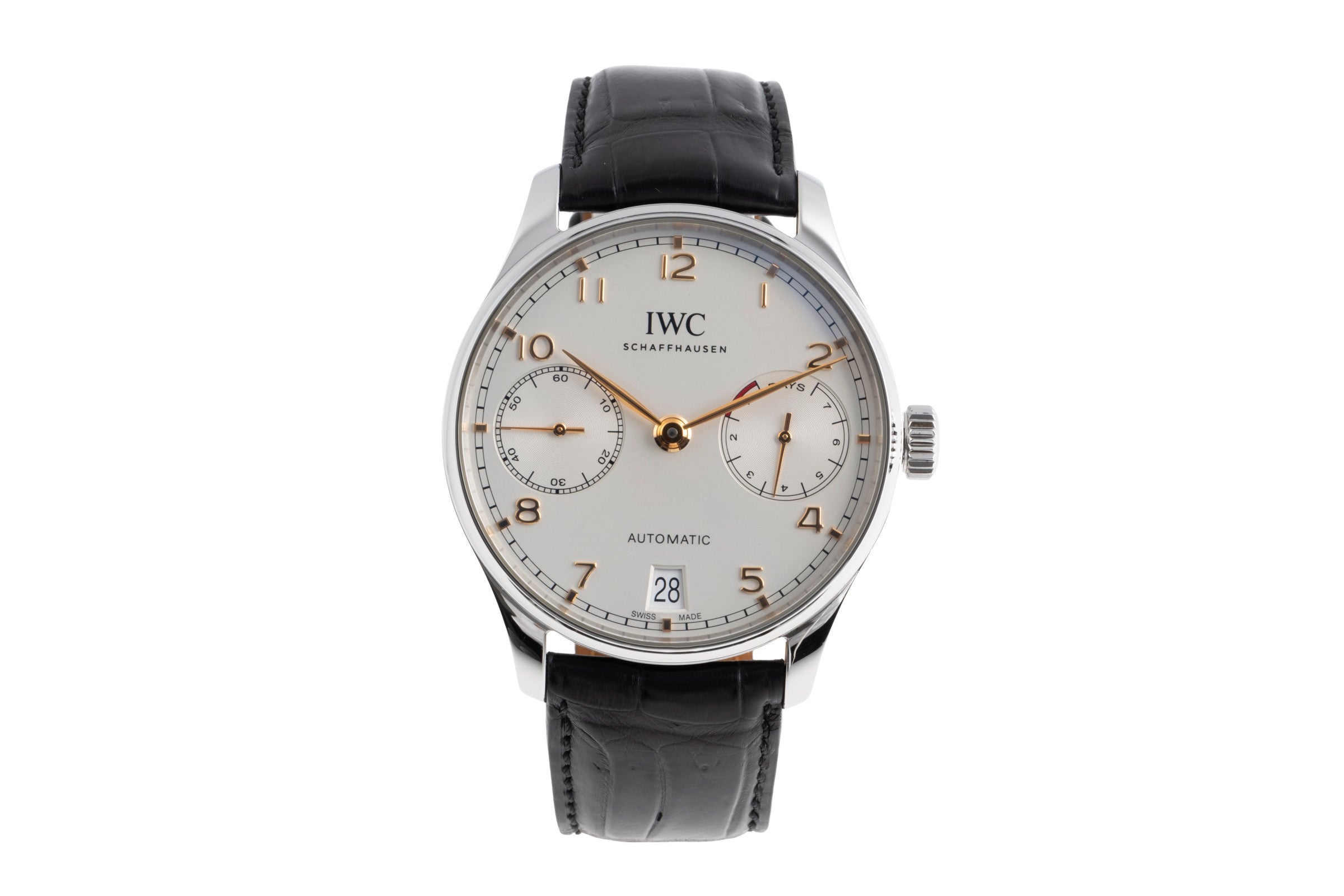 IWC Portugieser acciaio automatismo orologio da uomo IW500704 LP: 14000EUR  [2502735]