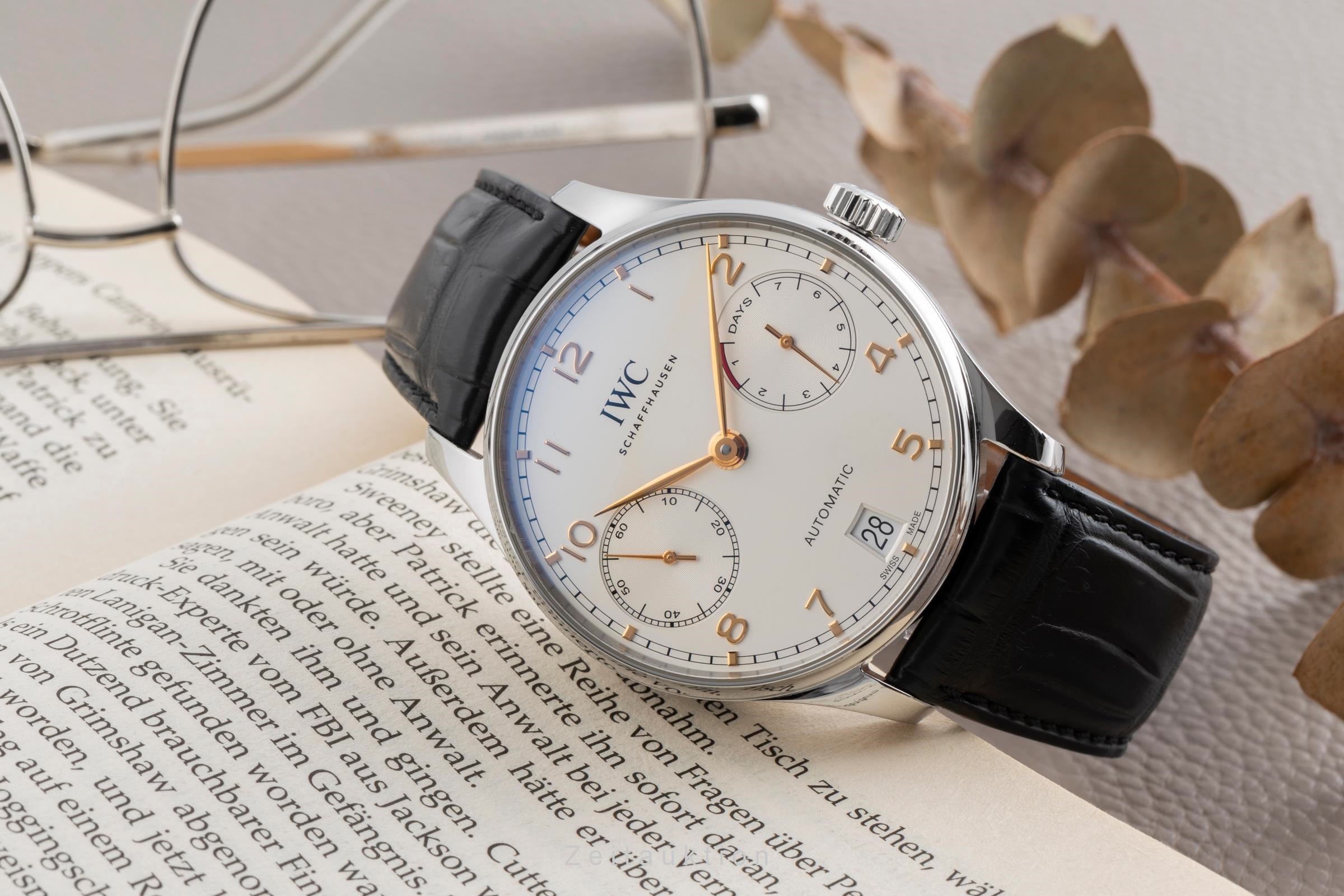 IWC Portugieser acciaio automatismo orologio da uomo IW500704 LP: 14000EUR  [2502735]