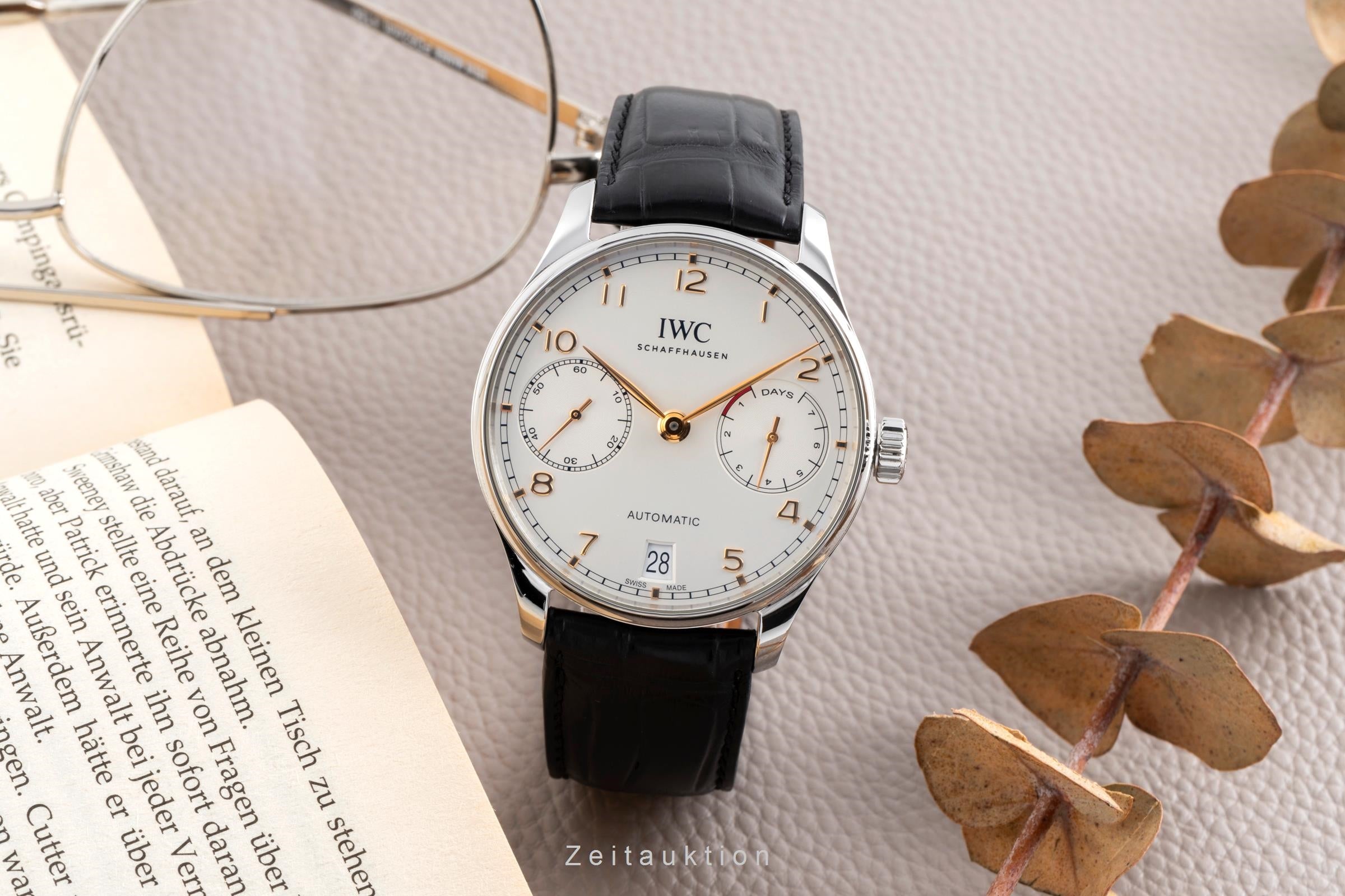 IWC Portugieser acciaio automatismo orologio da uomo IW500704 LP: 14000EUR  [2502735]