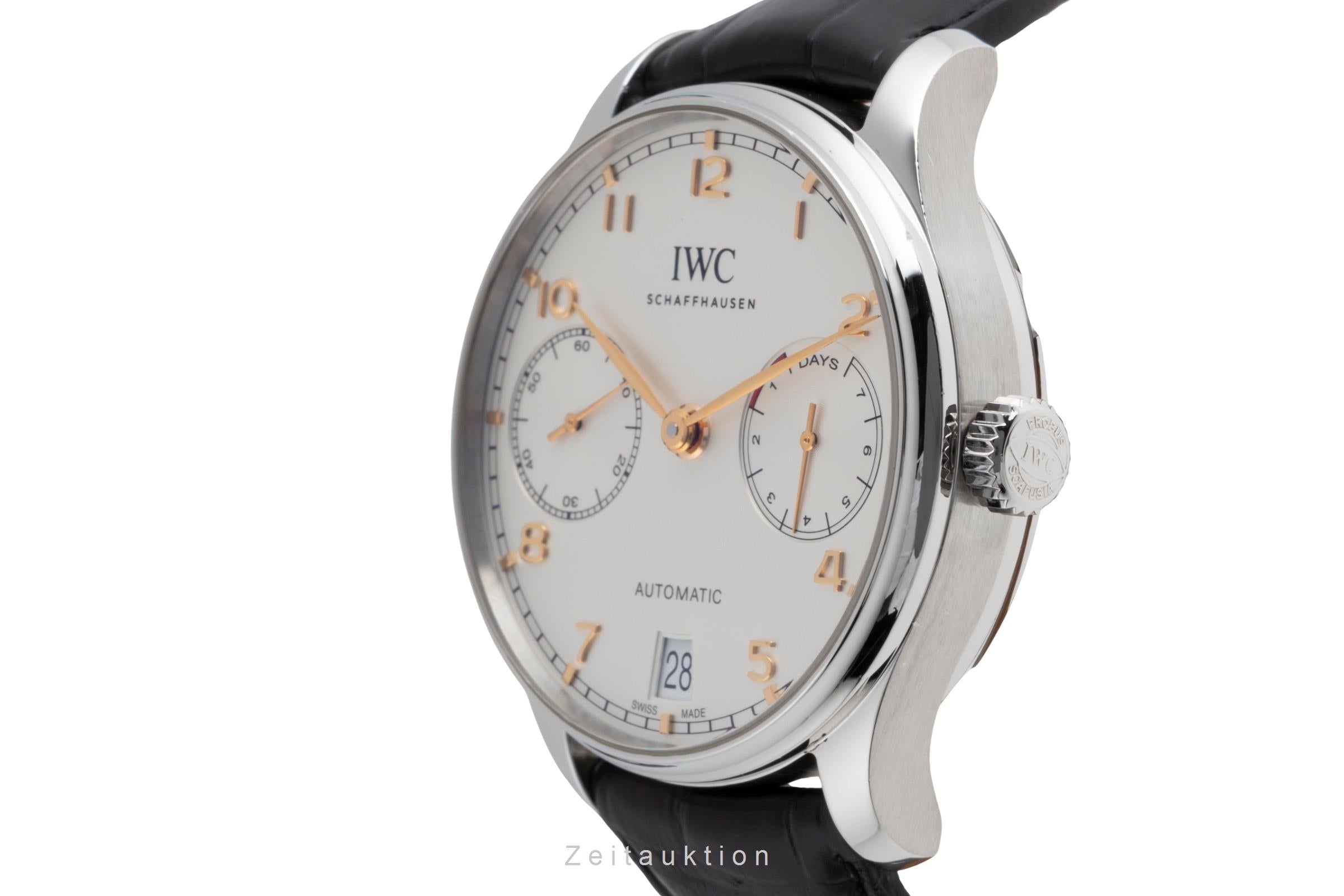 IWC Portugieser acciaio automatismo orologio da uomo IW500704 LP: 14000EUR  [2502735]