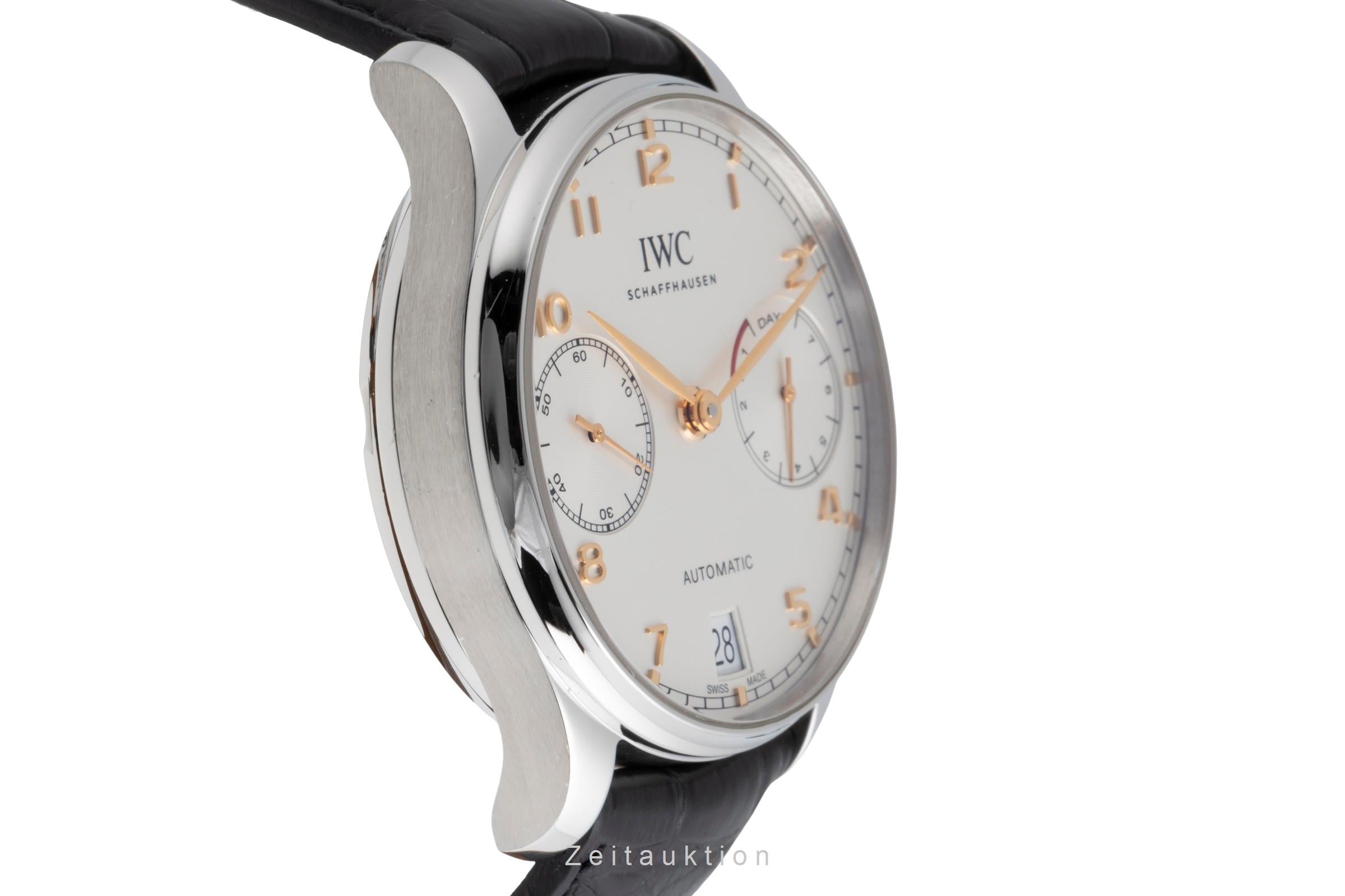 IWC Portugieser acciaio automatismo orologio da uomo IW500704 LP: 14000EUR  [2502735]