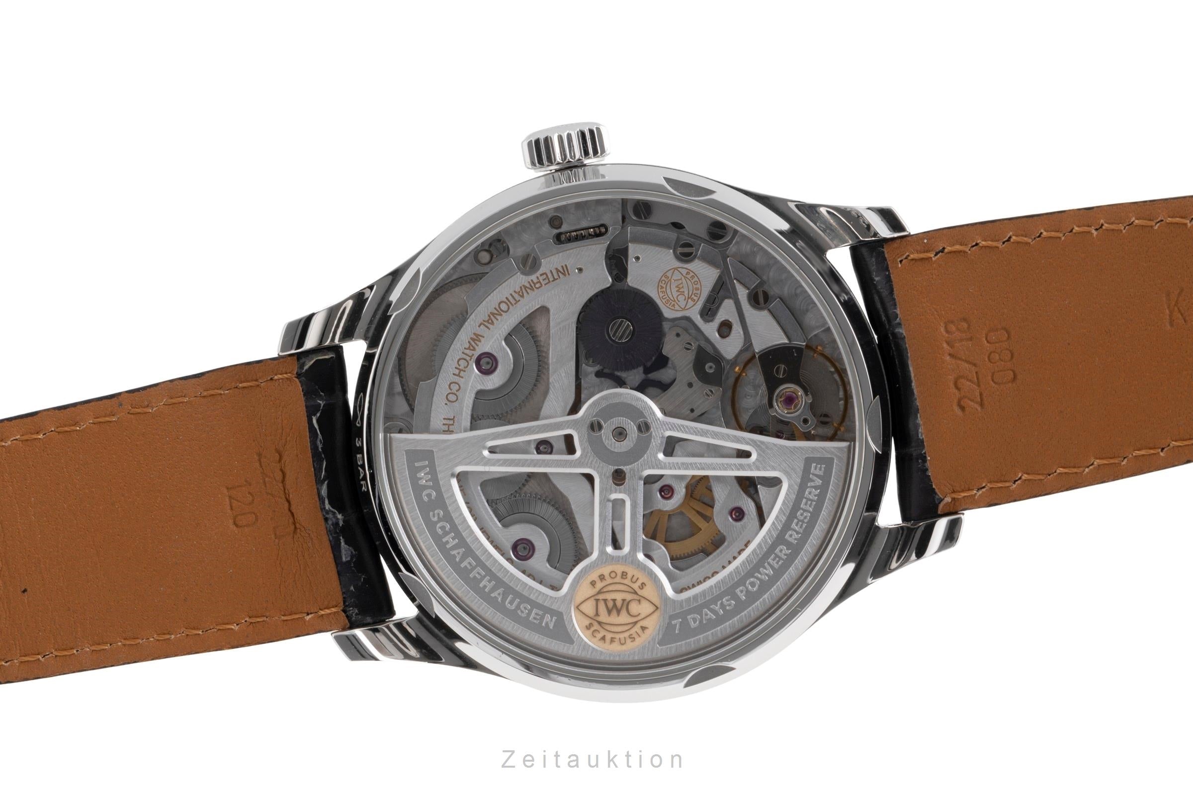 IWC Portugieser acciaio automatismo orologio da uomo IW500704 LP: 14000EUR  [2502735]