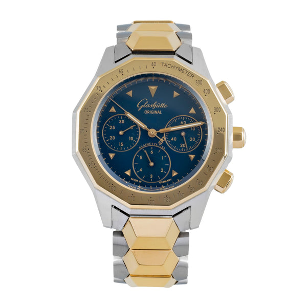 Glashütte Sport cronografo acciaio / oro automatismo orologio da uomo 1-10-66-12-11-04  [2502736]