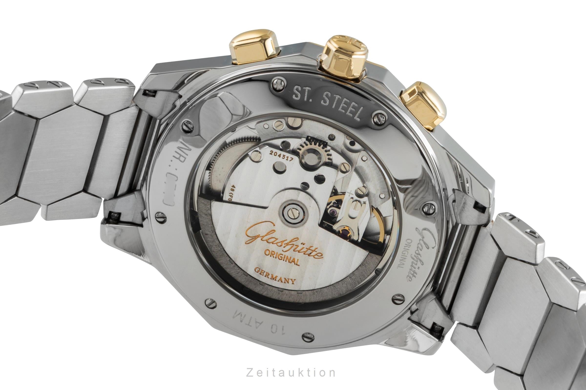 Glashütte Sport cronografo acciaio / oro automatismo orologio da uomo 1-10-66-12-11-04  [2502736]