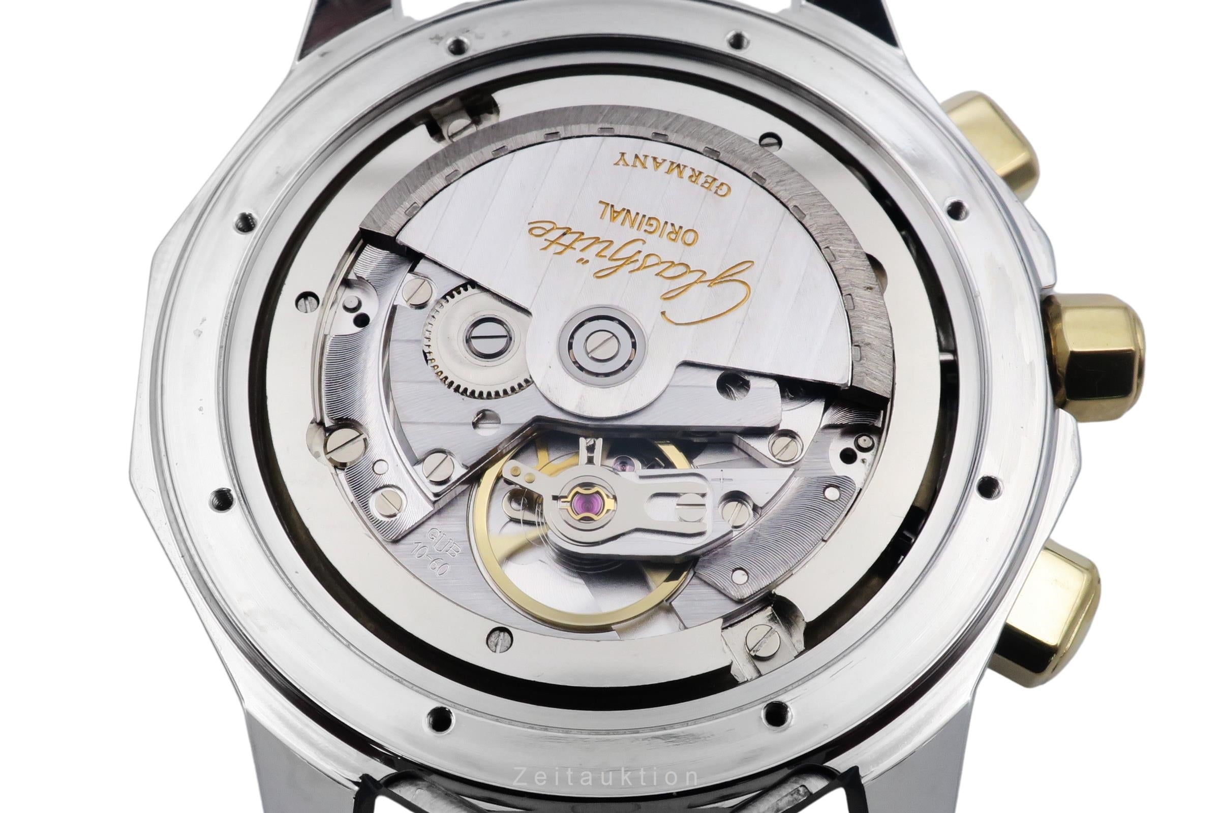 Glashütte Sport chronograph steel gold automatic GUB 10-60
