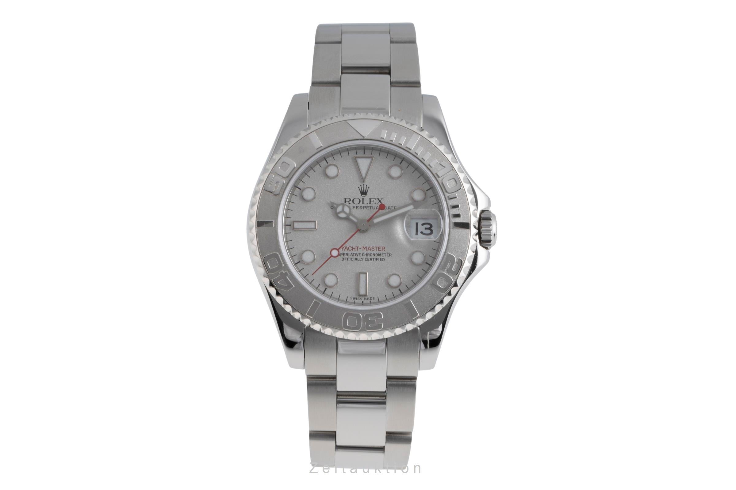 Rolex Yacht-Master 35 Oyster Stahl / Platin Medium Size Ref 168622 VP: 11650 € [2502745]