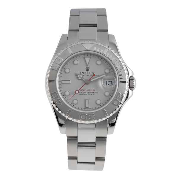Rolex Yacht-Master 35 Oyster Stahl / Platin Medium Size Ref 168622 VP: 11650 € [2502745]
