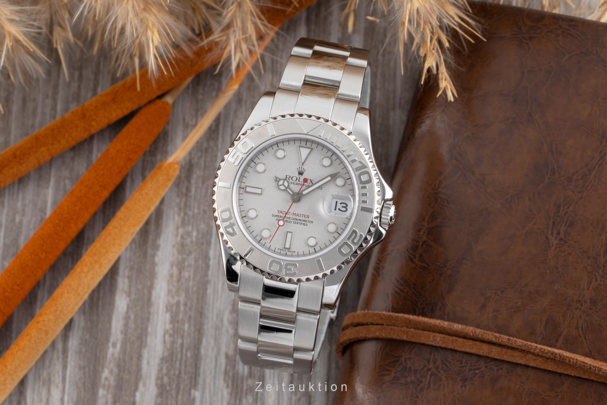 Rolex Yacht-Master 35 Oyster Stahl / Platin Medium Size Ref 168622 VP: 11650 € [2502745]