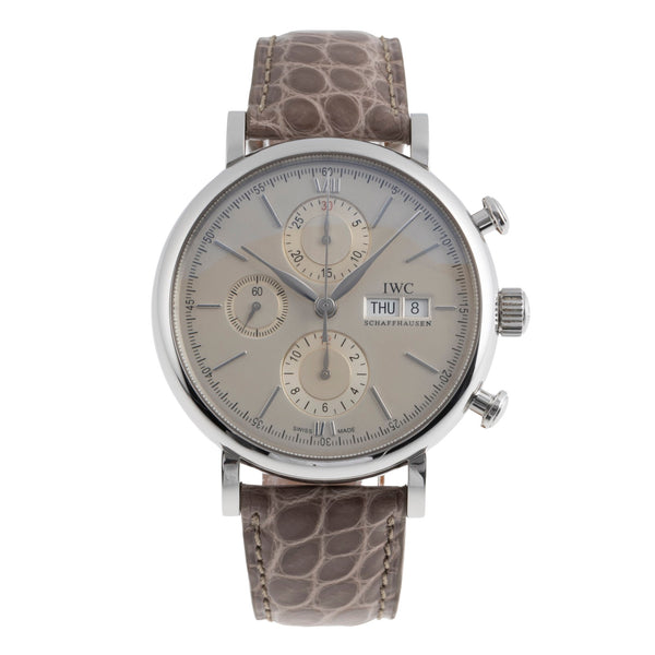 IWC Portofino chronograph steel automatic men's watch IW391007 LP: 7100EUR  [2502752]