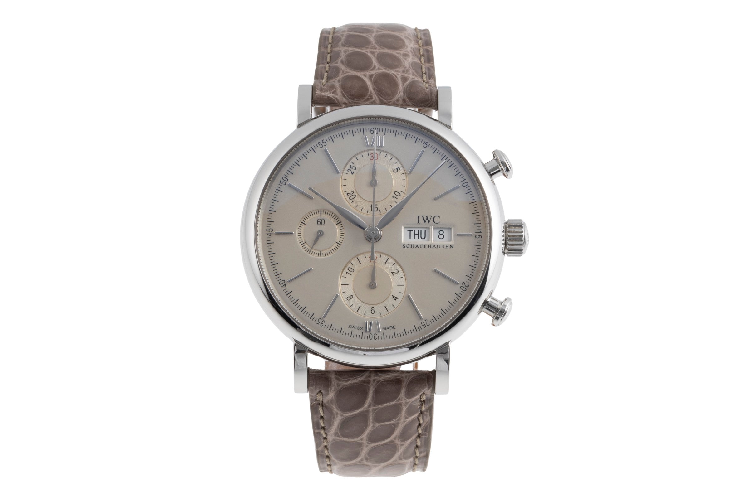 IWC Portofino cronografo acciaio automatismo orologio da uomo IW391007 LP: 7100EUR  [2502752]
