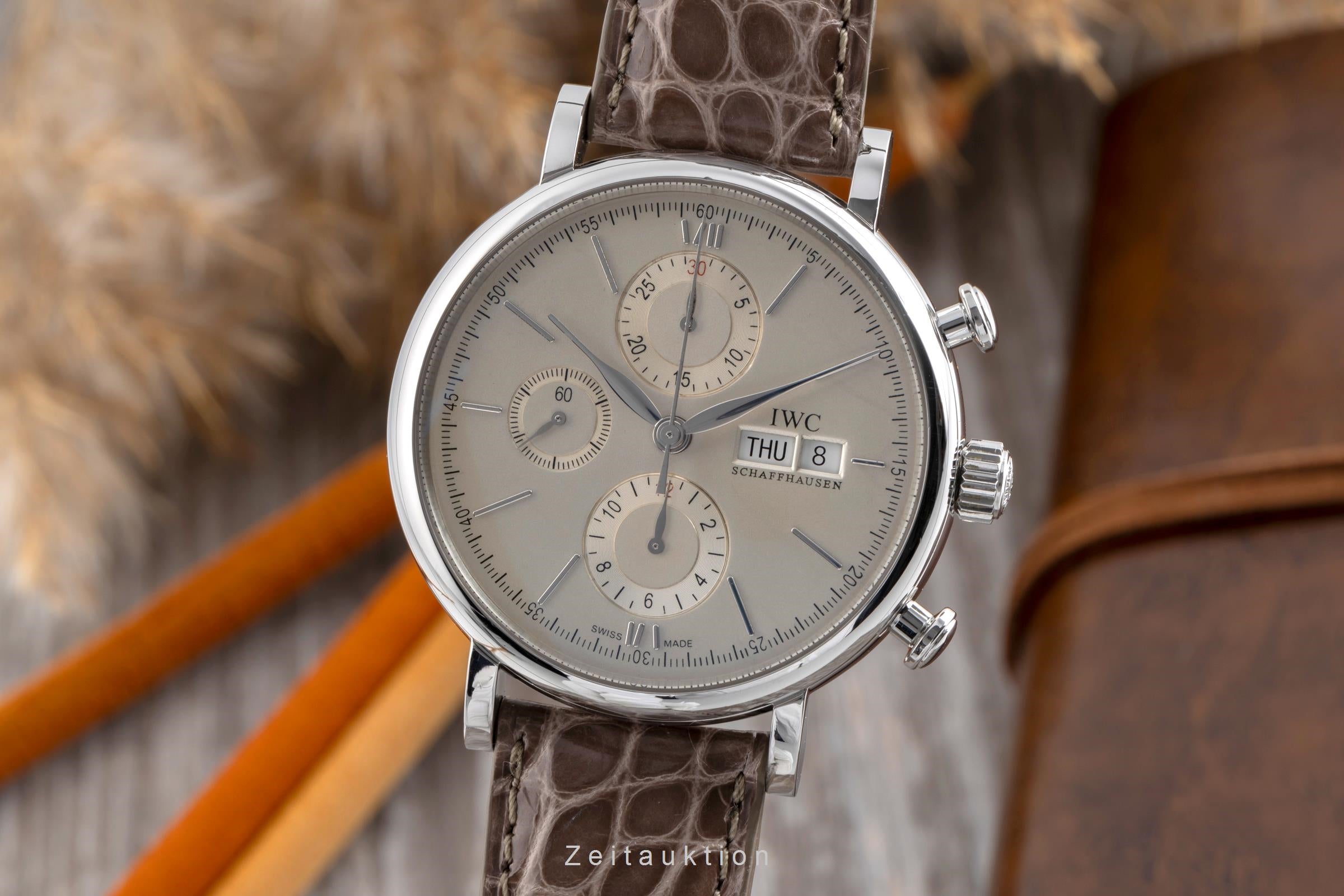 IWC Portofino chronograph steel automatic men's watch IW391007 LP: 7100EUR  [2502752]