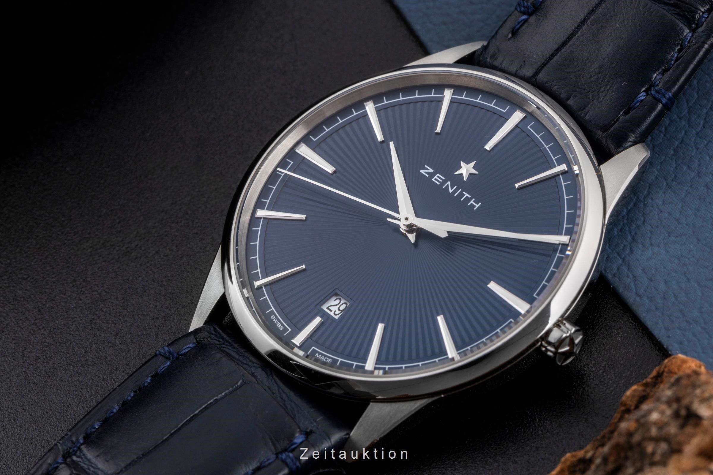 Zenith Elite steel automatic men's watch 3.3100.670/02.C922 LP: 6400EUR  [2502765]