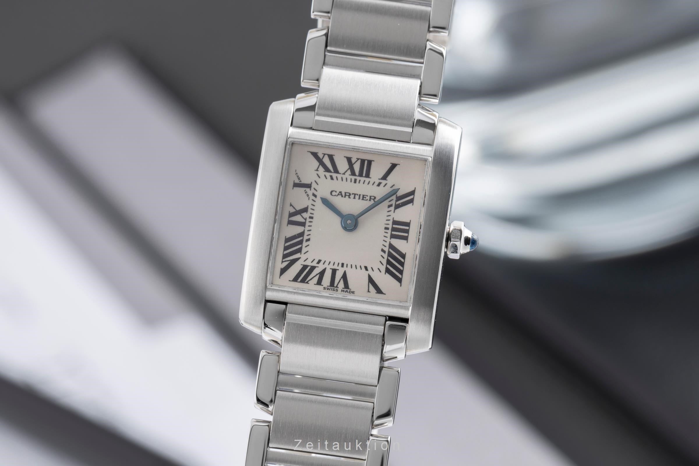 Cartier Tank Francaise Lady Stahl Damenuhr Ref. W51008Q3  [2502779]