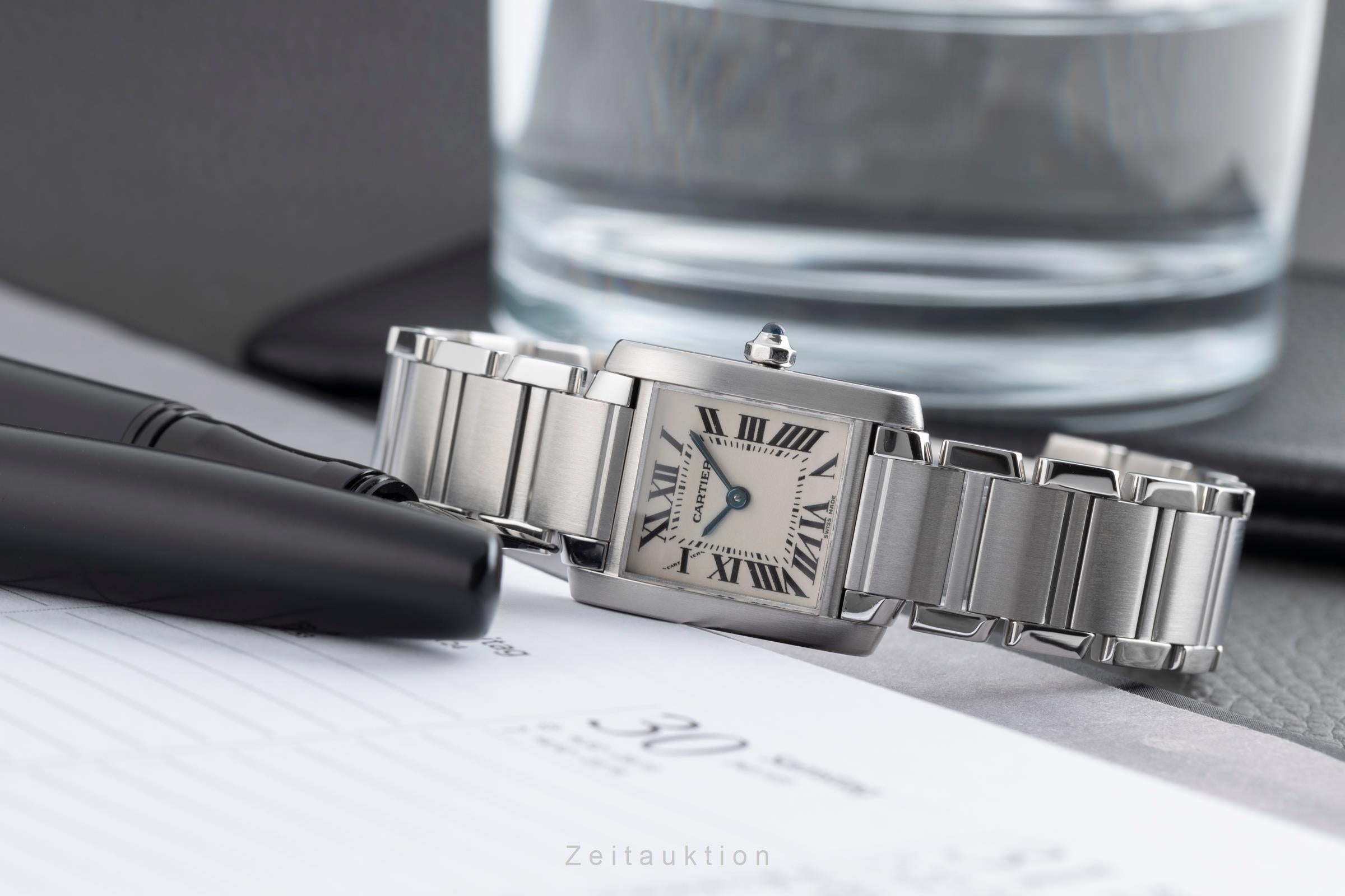 Cartier Tank Francaise Lady Stahl Damenuhr Ref. W51008Q3  [2502779]