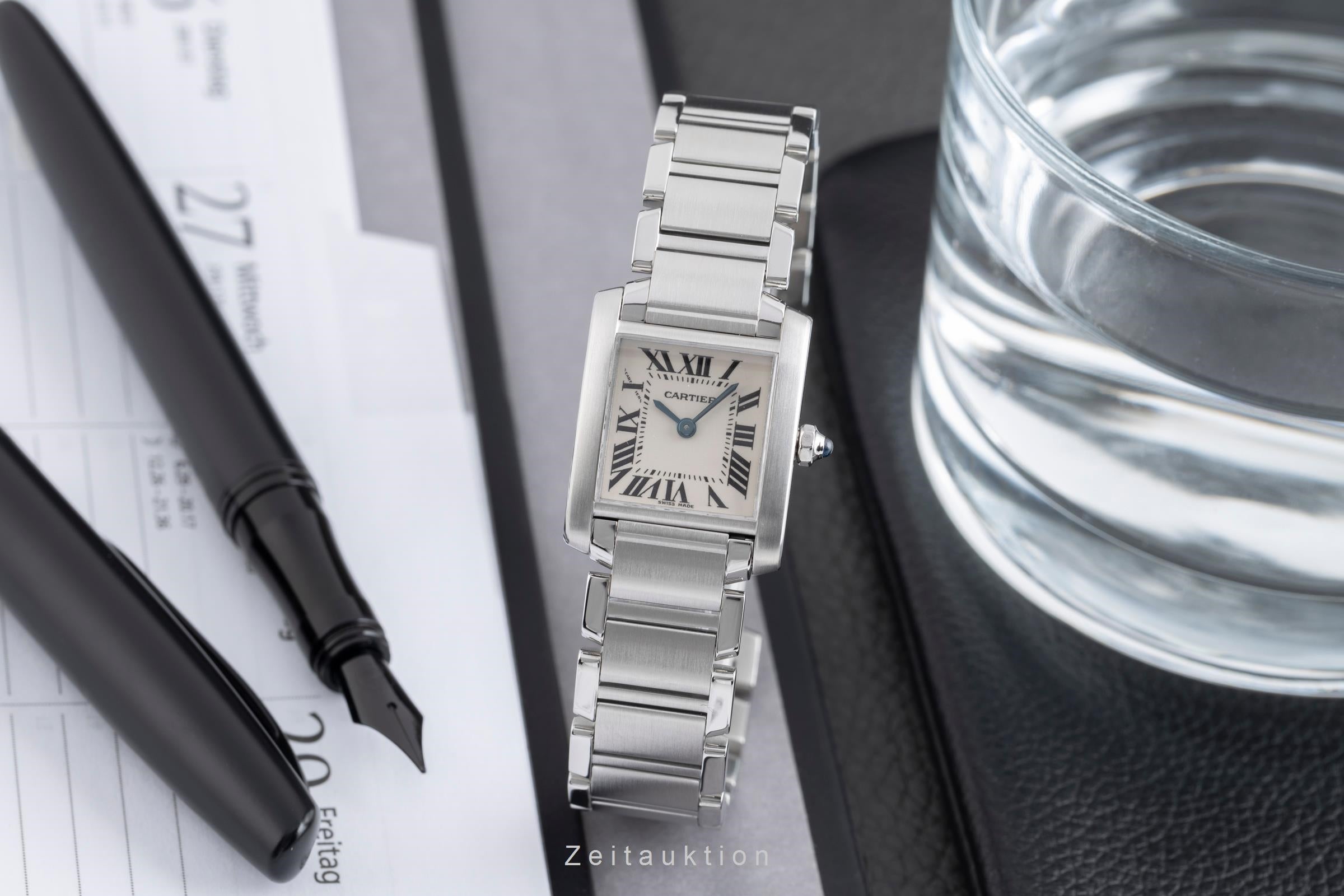 Cartier Tank Francaise Lady Stahl Damenuhr Ref. W51008Q3  [2502779]