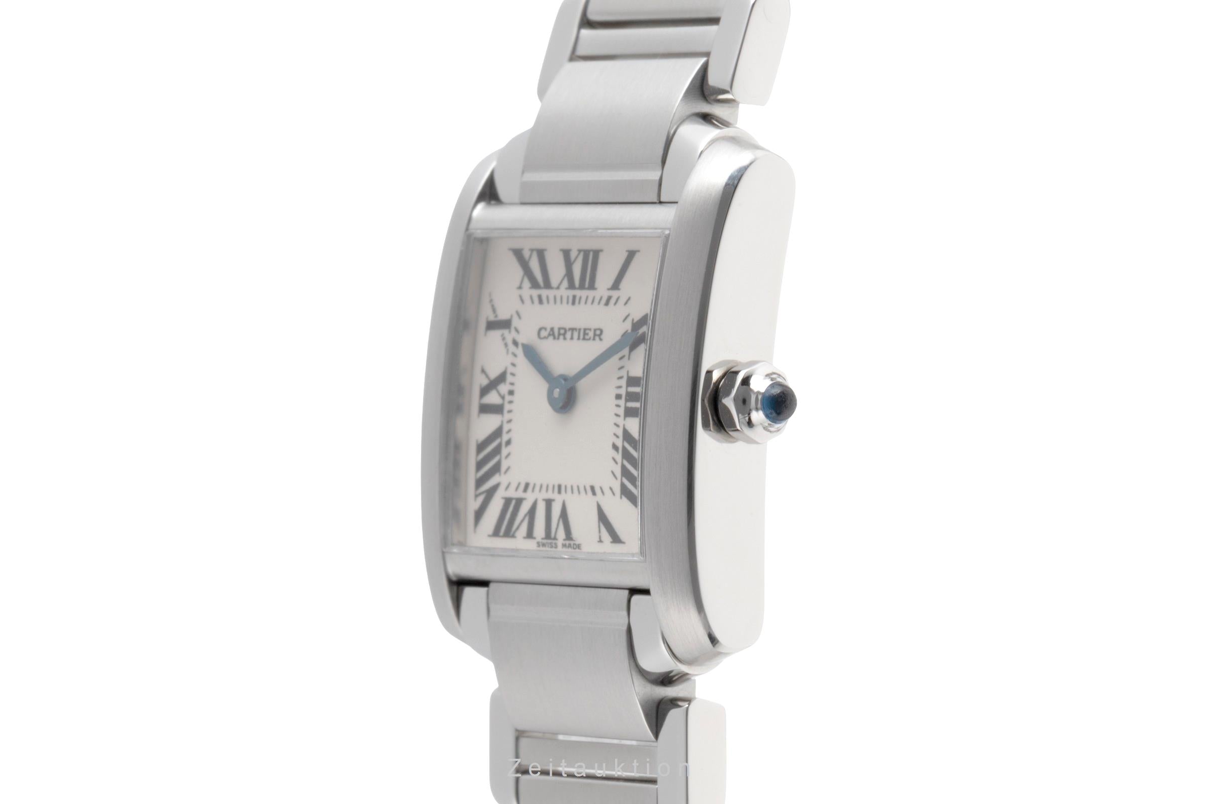 Cartier Tank Francaise Lady Stahl Damenuhr Ref. W51008Q3  [2502779]