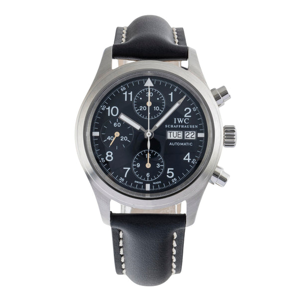 IWC Fliegerchronograph cronografo acciaio automatismo orologio da uomo IW370607  [2502786]