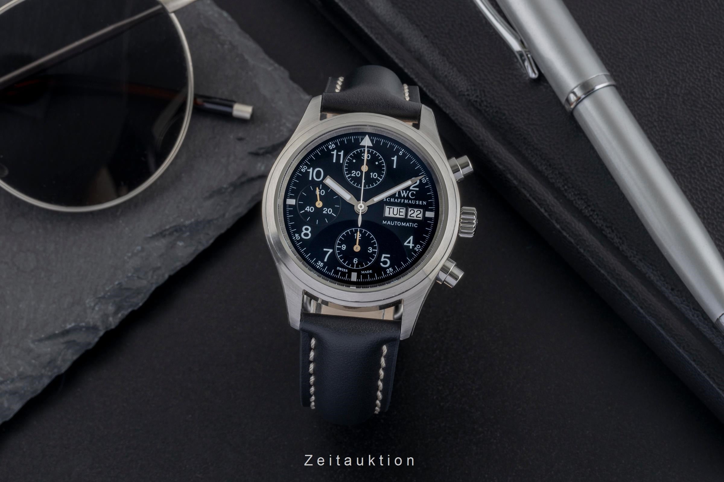 IWC Fliegerchronograph cronografo acciaio automatismo orologio da uomo IW370607  [2502786]