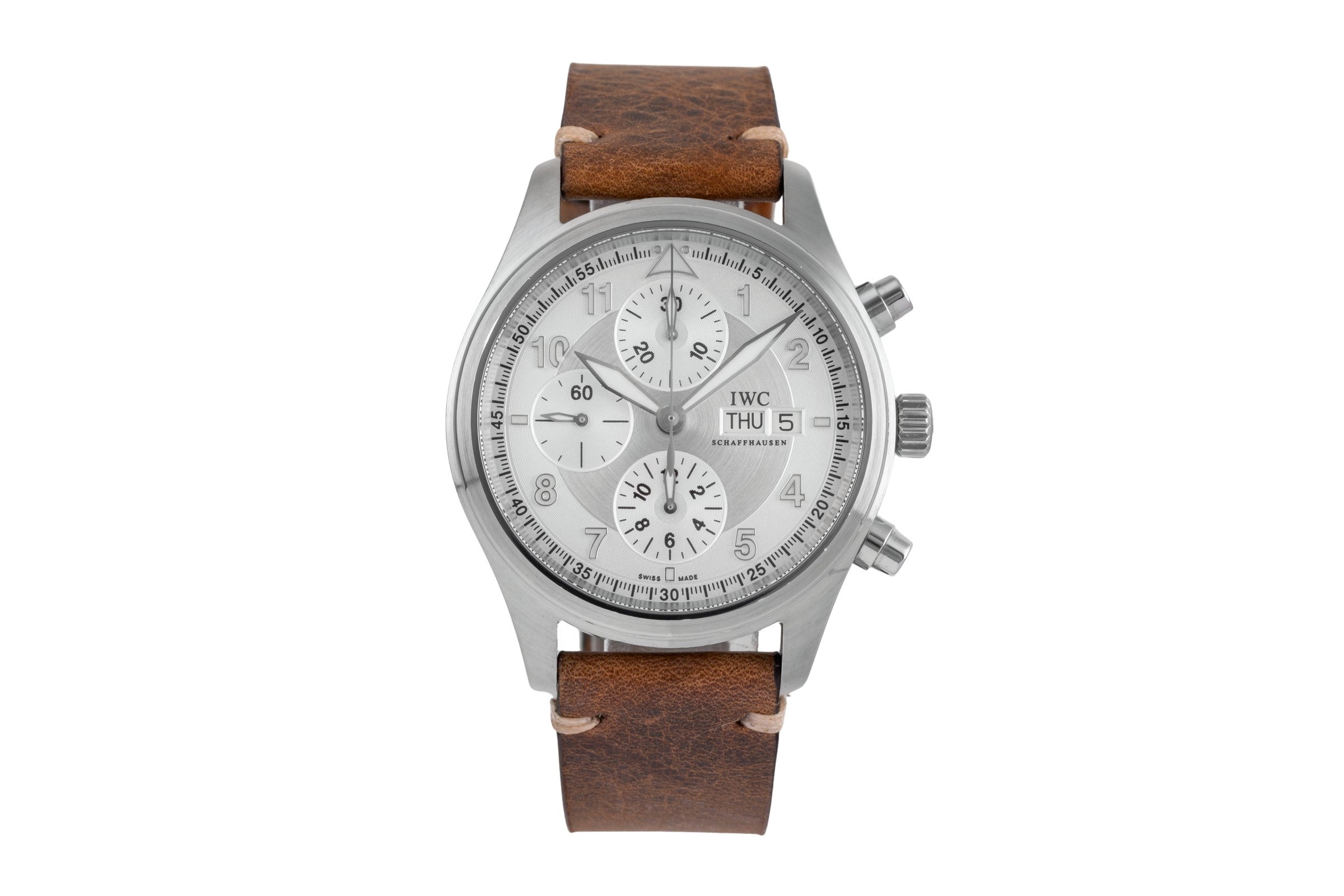 IWC Fliegerchronograph chronographe acier automatique montre pour hommes IW371702 LP: 8300EUR  [2502787]