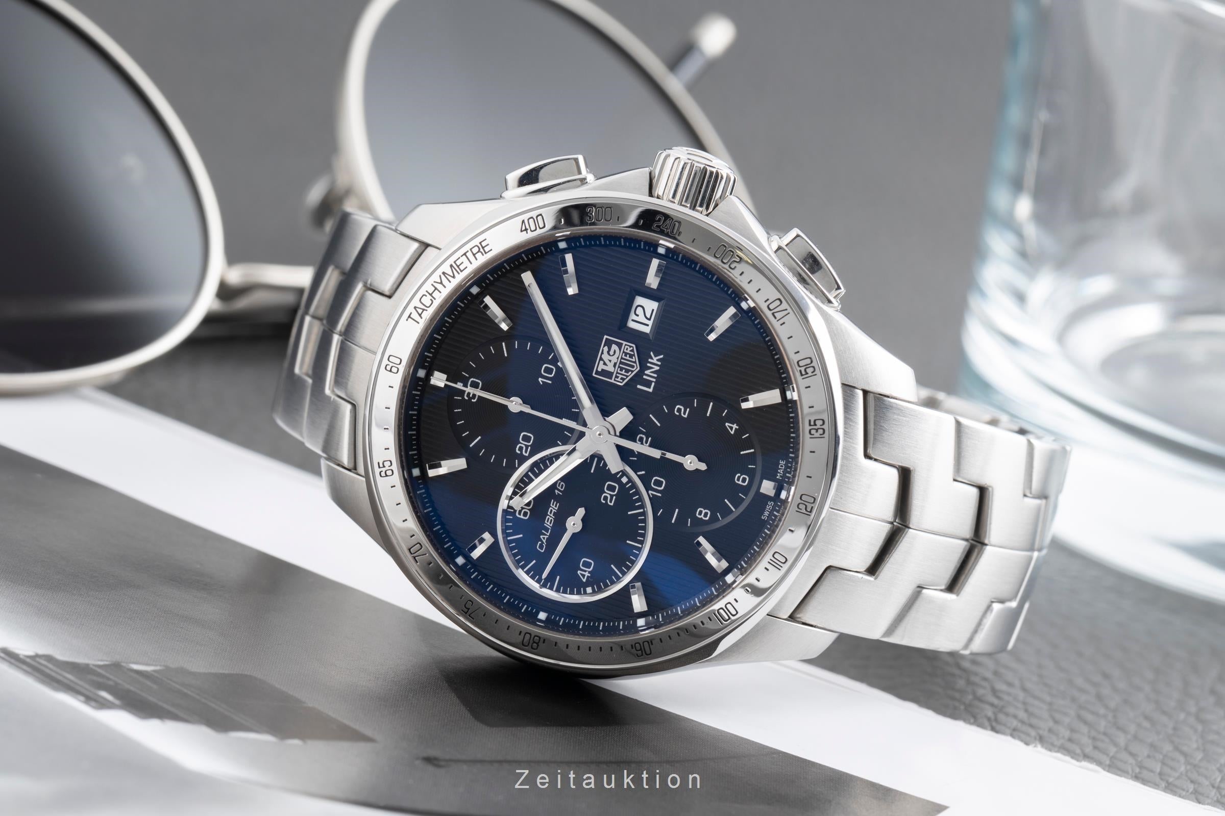 Tag Heuer Link chronograph steel automatic Kal. 16 Ref. CAT2010