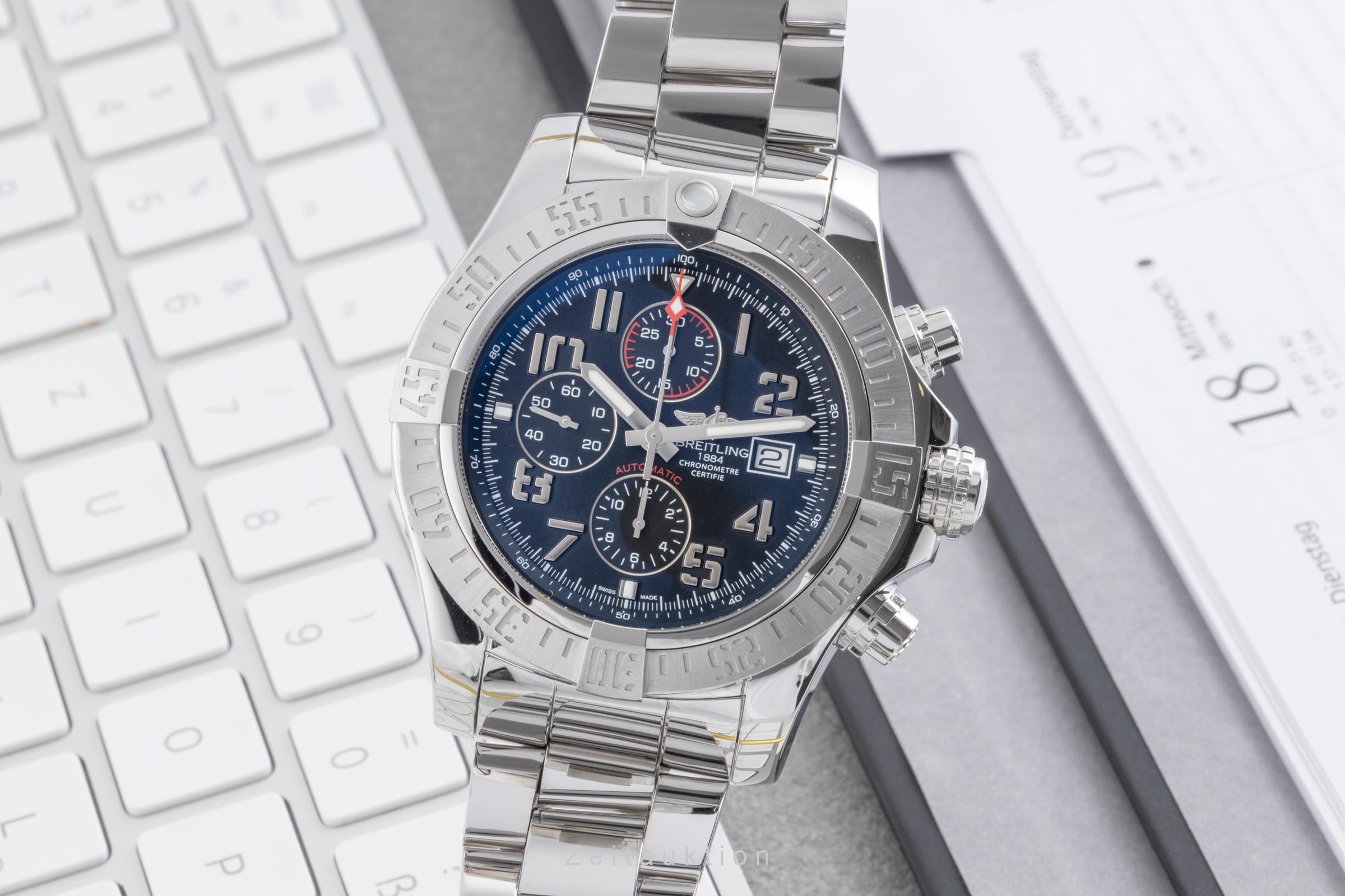 Breitling Super Avenger II cronografo acciaio automatismo orologio da uomo A1337111/BC28  [2502795]