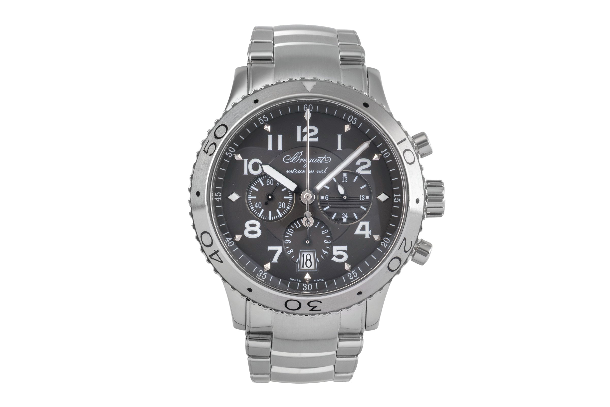 Breguet Type XXI chronographe acier automatique montre pour hommes 3810  [2502797]